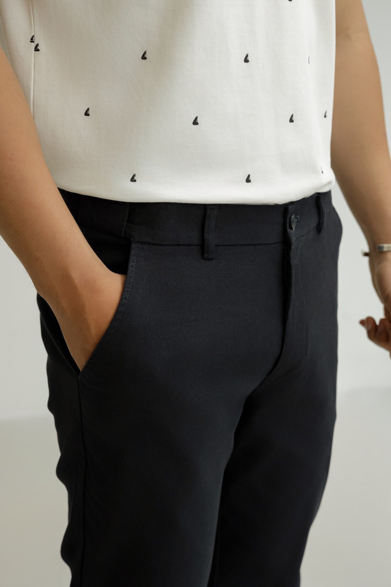 AG150 PREMIUM SLIMFIT KHAKI TROUSERS - DARK BLUE