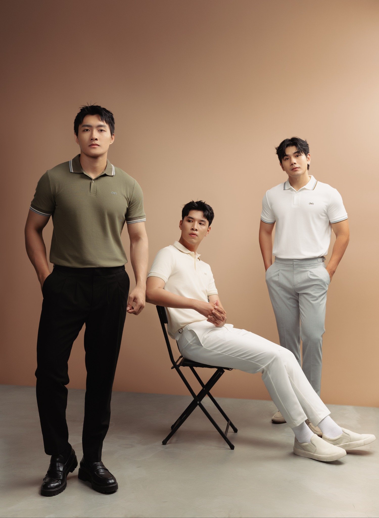 AG6101 PREMIUM SLIMFIT POLO - OFF WHITE