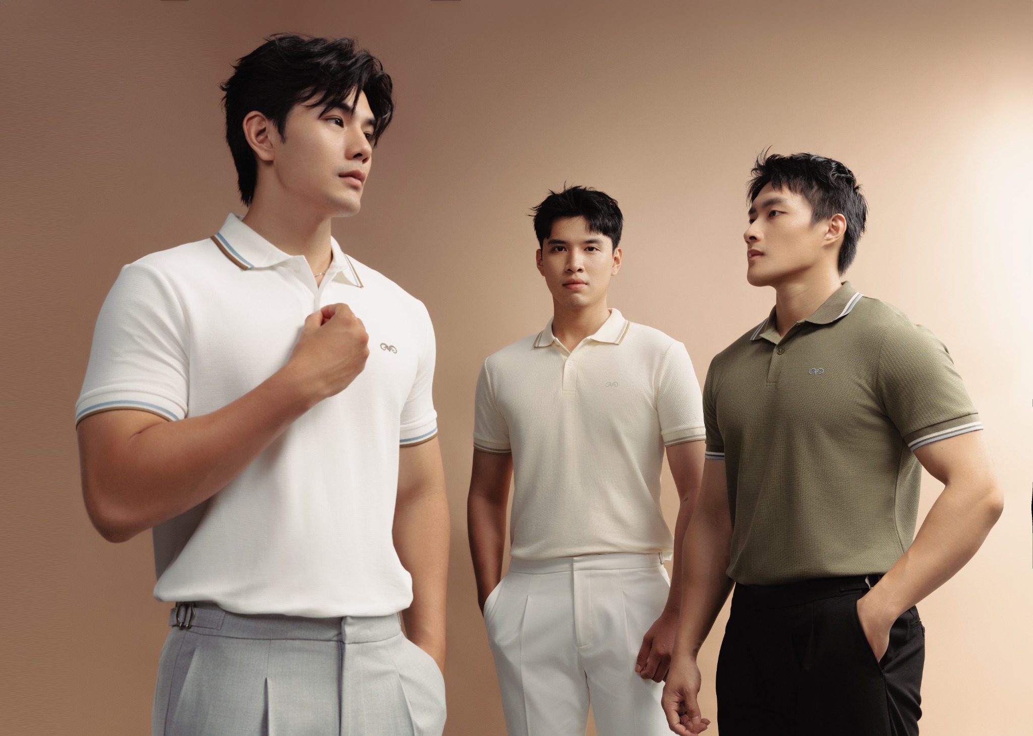 AG6101 PREMIUM SLIMFIT POLO - OFF WHITE