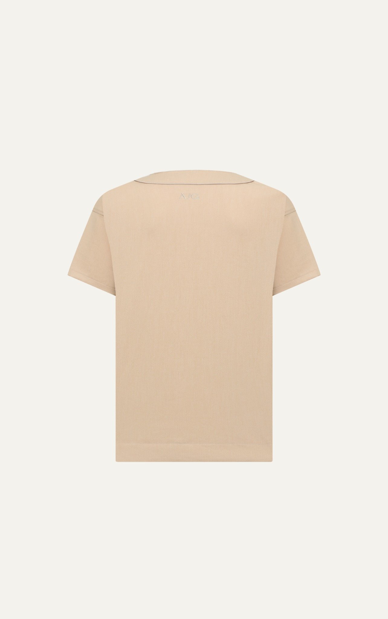 AG24 STUDIO LOOSE FIT CUBAN SHIRT - BEIGE