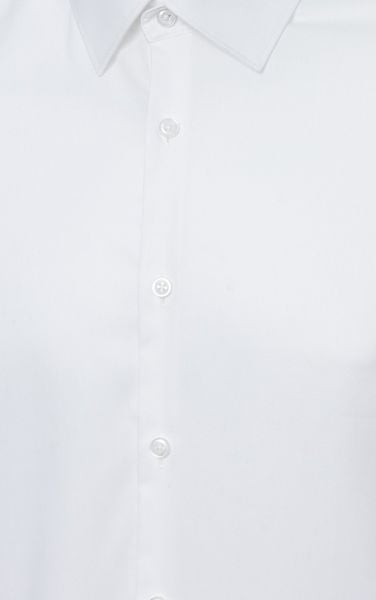  AG829 SIGNATURE SLIMFIT TWILL SHIRT - WHITE 