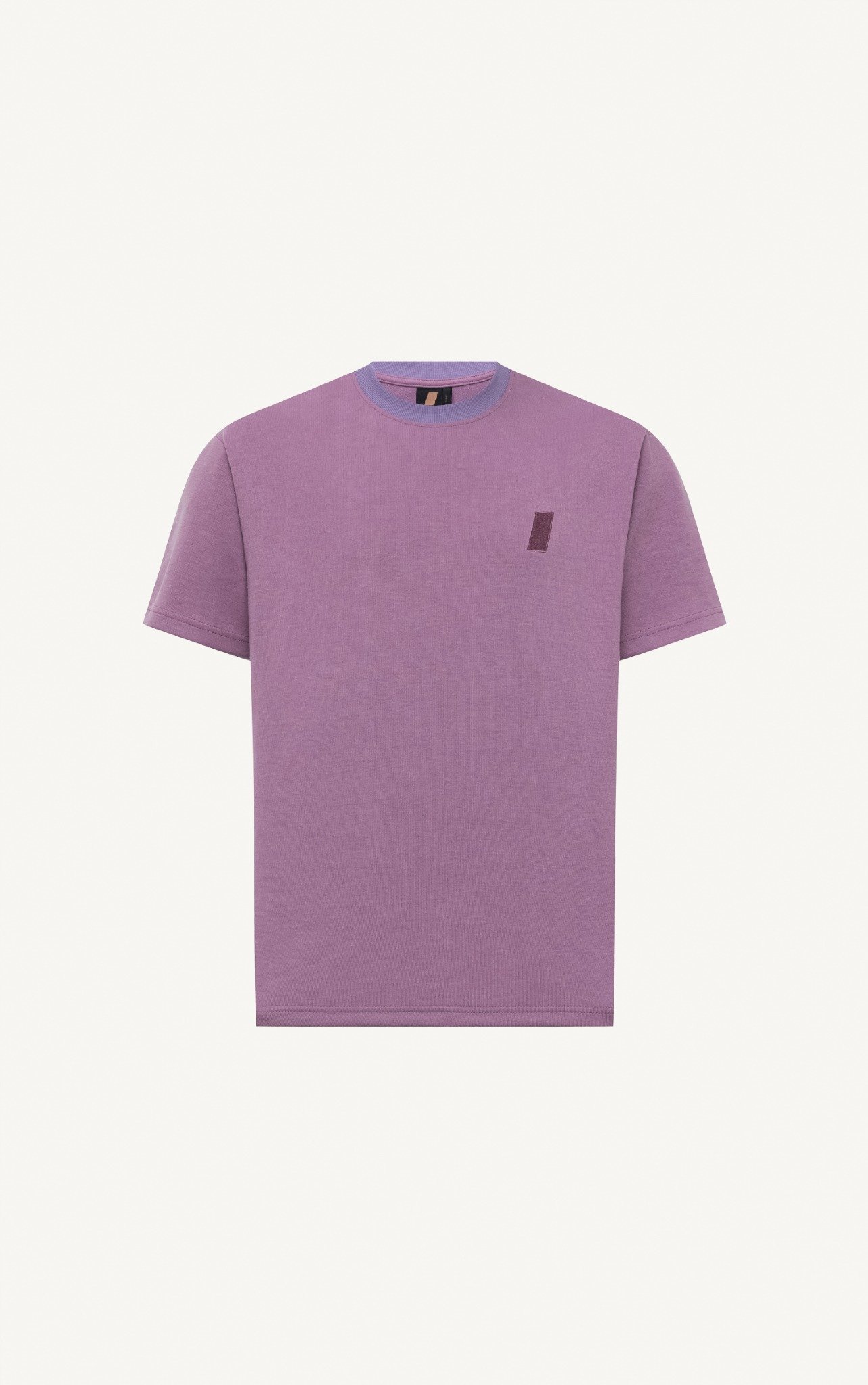 T721 STUDIO LOOSE FIT PRINTED LOGO T-SHIRT - PURPLE