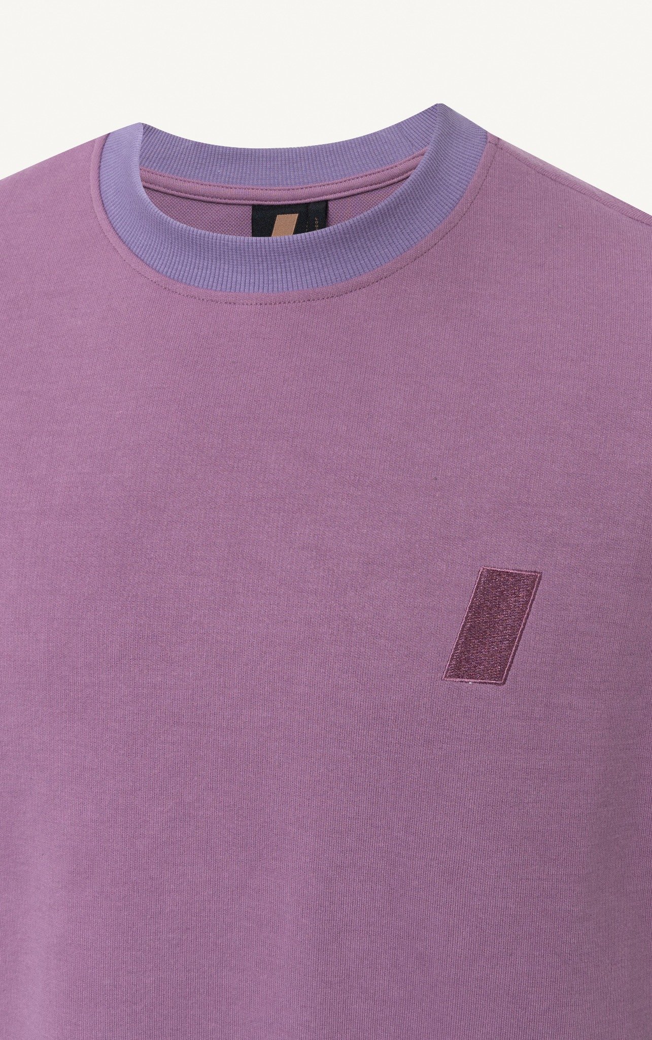 T721 STUDIO LOOSE FIT PRINTED LOGO T-SHIRT - PURPLE