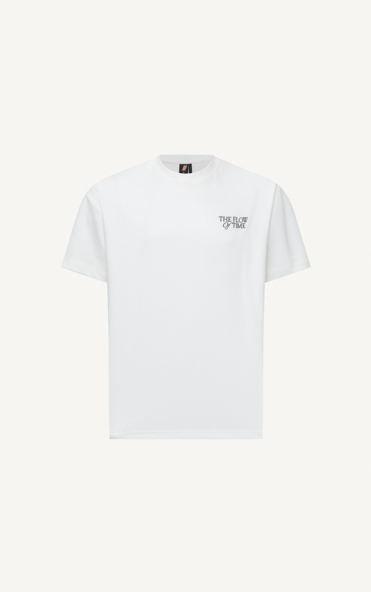T718 STUDIO LOOSE FIT EMBROIDERED LOGO T-SHIRT - WHITE