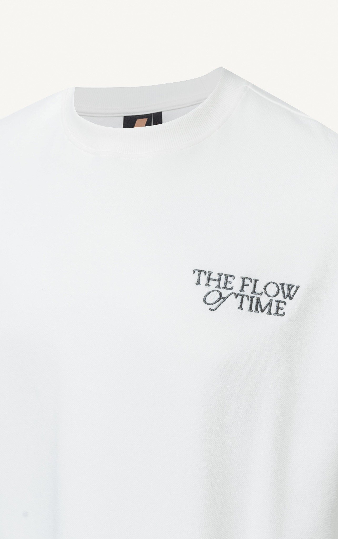 T718 STUDIO LOOSE FIT EMBROIDERED LOGO T-SHIRT - WHITE