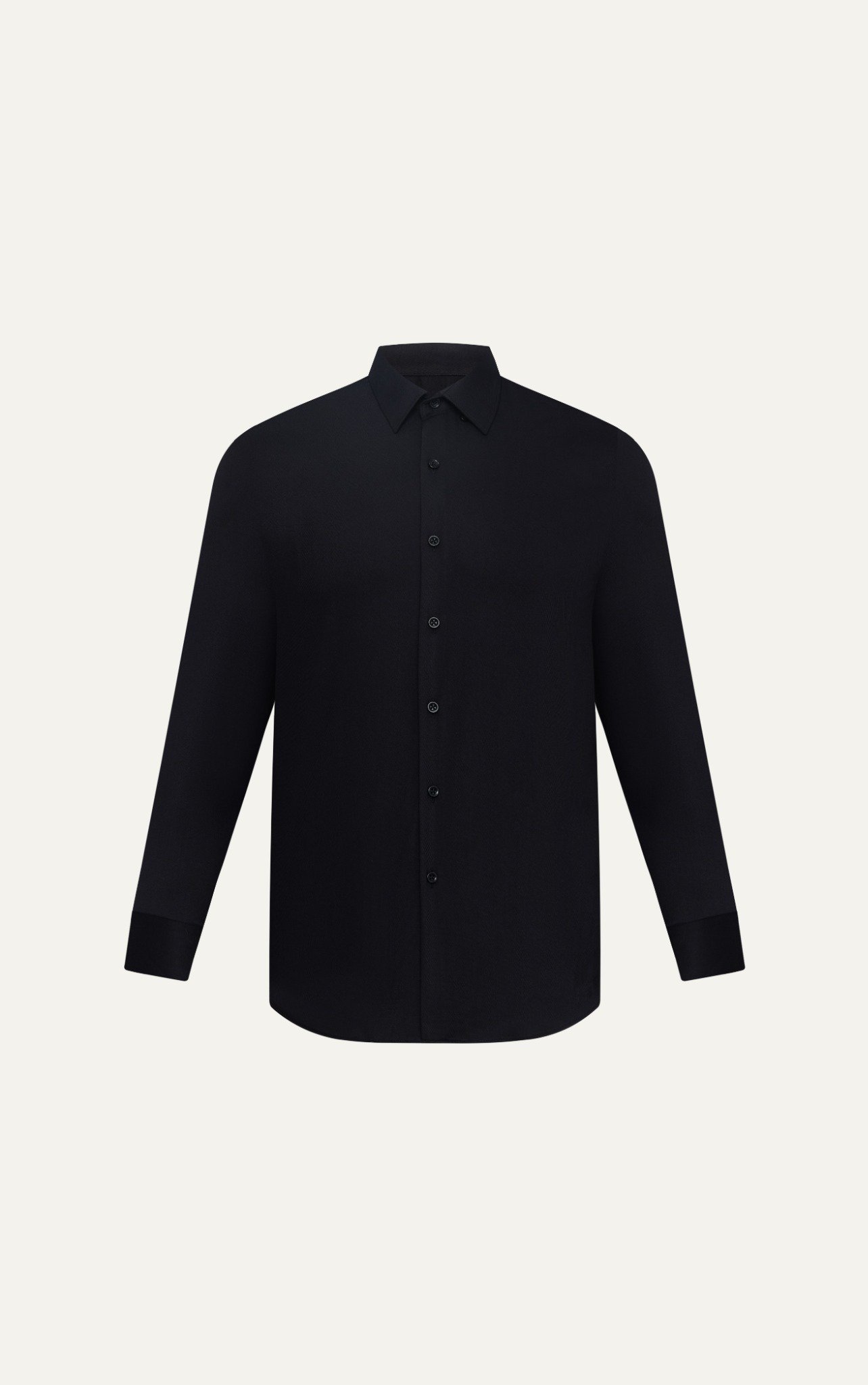 AG829 SIGNATURE SLIMFIT TWILL SHIRT - BLACK