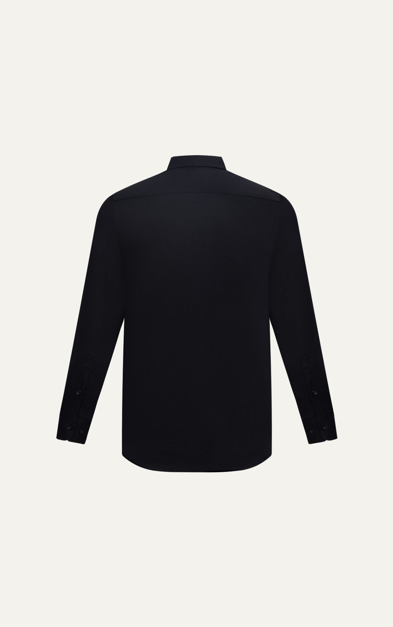 AG829 SIGNATURE SLIMFIT TWILL SHIRT - BLACK