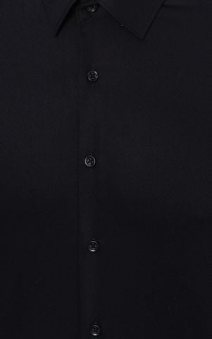 AG829 SIGNATURE SLIMFIT TWILL SHIRT - BLACK