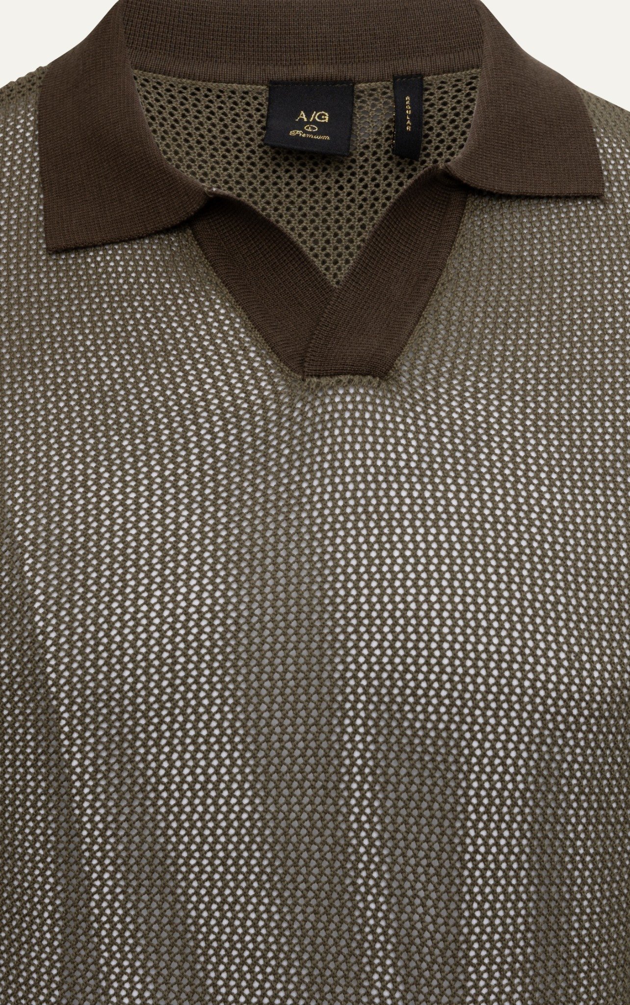 AG725 PREMIUM REGULAR FIT KNIT POLO - DARK GREEN