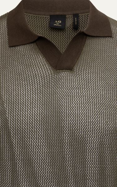  AG725 PREMIUM REGULAR FIT KNIT POLO - DARK GREEN 