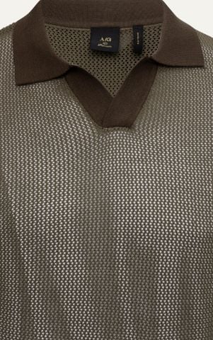AG725 PREMIUM REGULAR FIT KNIT POLO - DARK GREEN