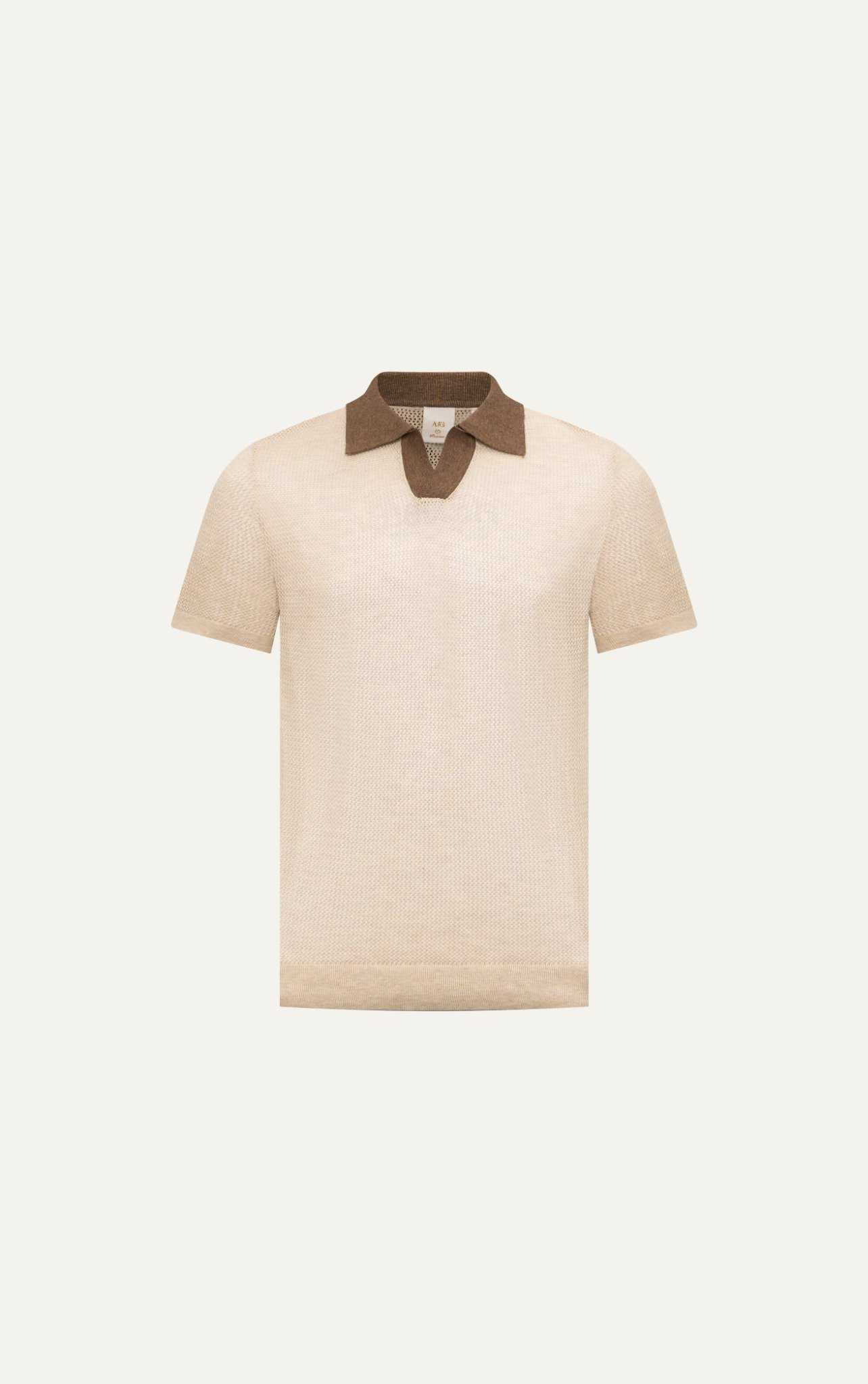 AG725 PREMIUM REGULAR FIT KNIT POLO - BEIGE
