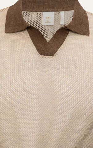 AG725 PREMIUM REGULAR FIT KNIT POLO - BEIGE