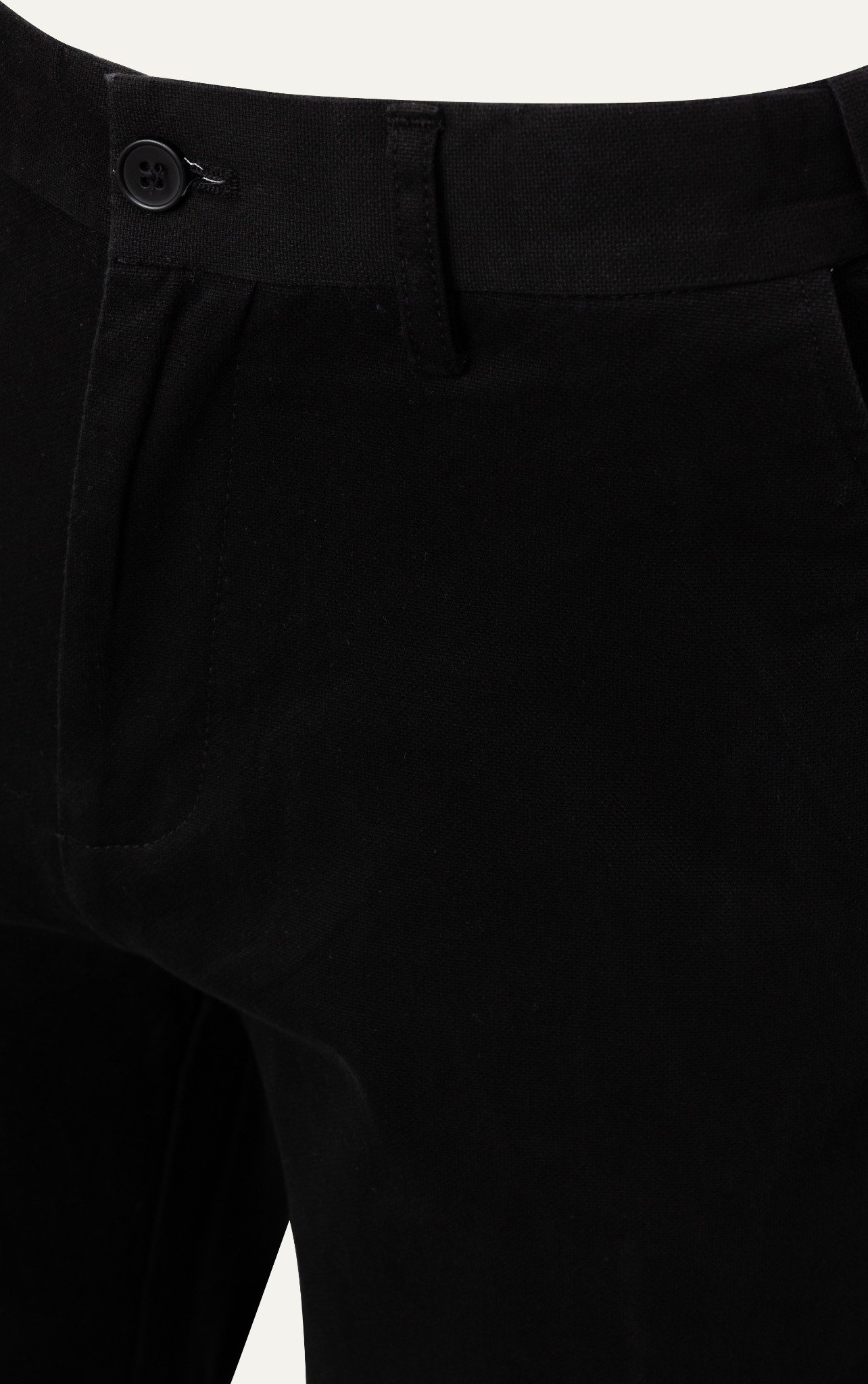 AG509 PREMIUM SLIMFIT ELASTIC WAIST KHAKI TROUSERS - BLACK