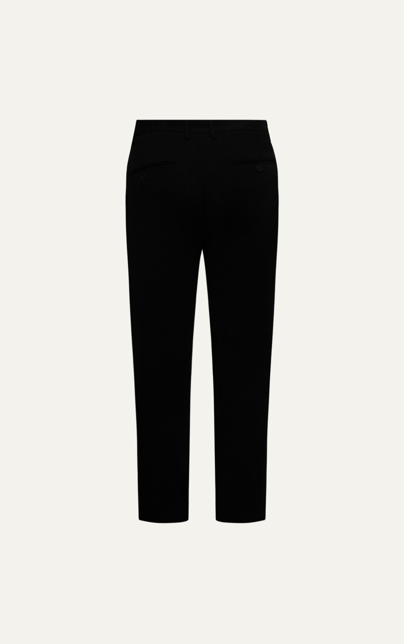 AG509 PREMIUM SLIMFIT ELASTIC WAIST KHAKI TROUSERS - BLACK