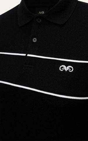 AG87 PREMIUM SLIMFIT POLO - BLACK