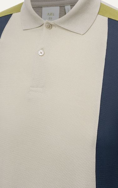  AG88 PREMIUM SLIMFIT STRIPED POLO - DARK BLUE 