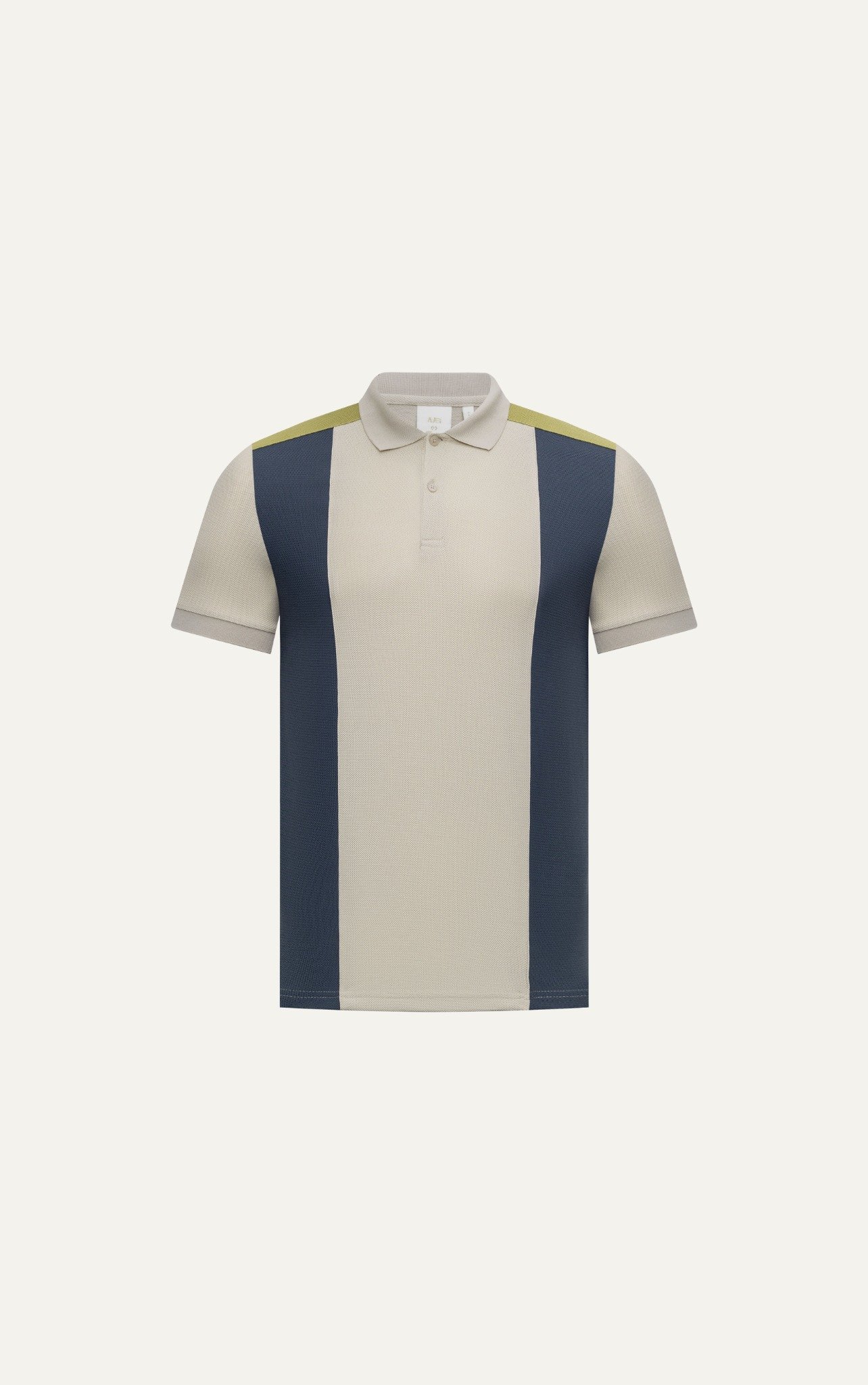 AG88 PREMIUM SLIMFIT STRIPED POLO - DARK BLUE