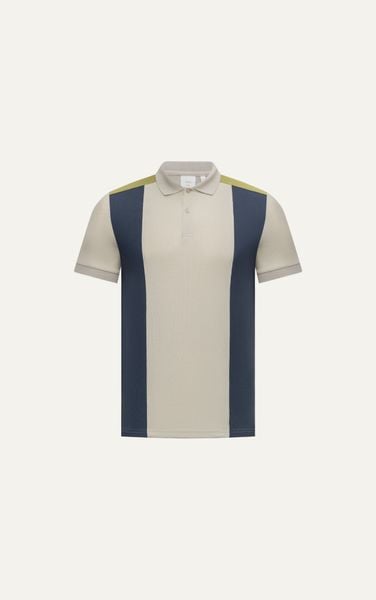  AG88 PREMIUM SLIMFIT STRIPED POLO - DARK BLUE
