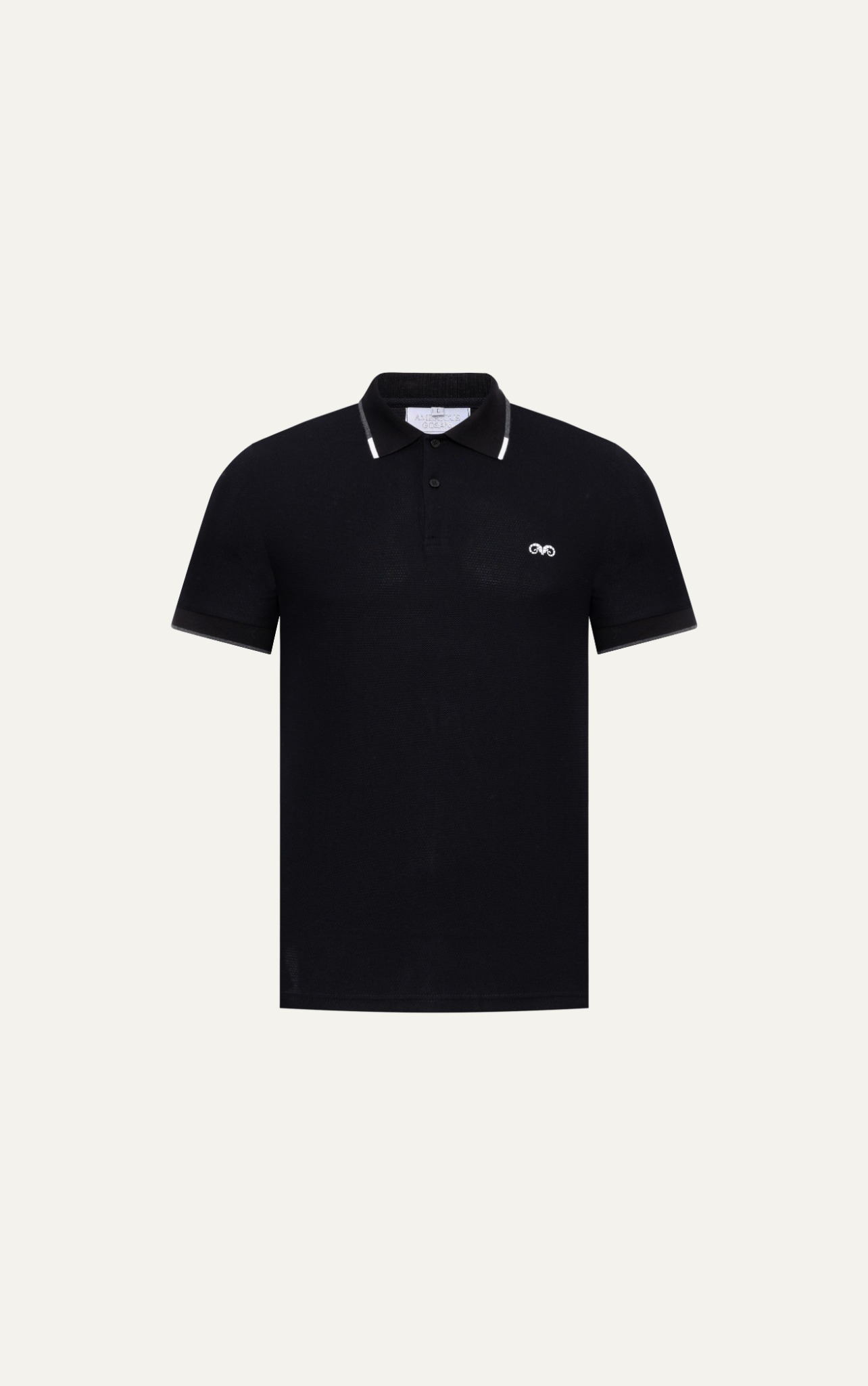 AG75 PREMIUM SLIMFIT POLO - BLACK