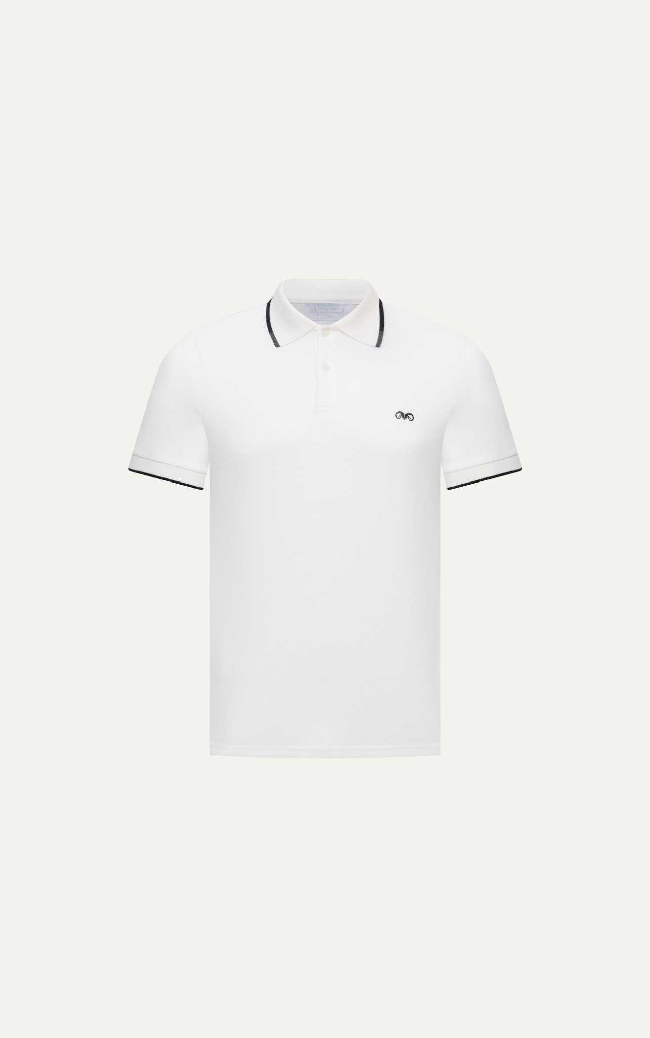 AG75 PREMIUM SLIMFIT POLO - WHITE