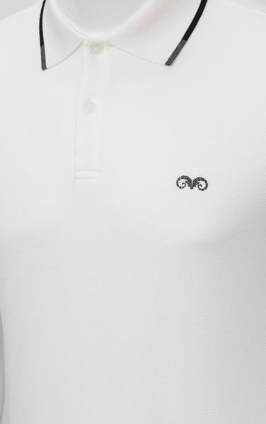 AG75 PREMIUM SLIMFIT POLO - WHITE 