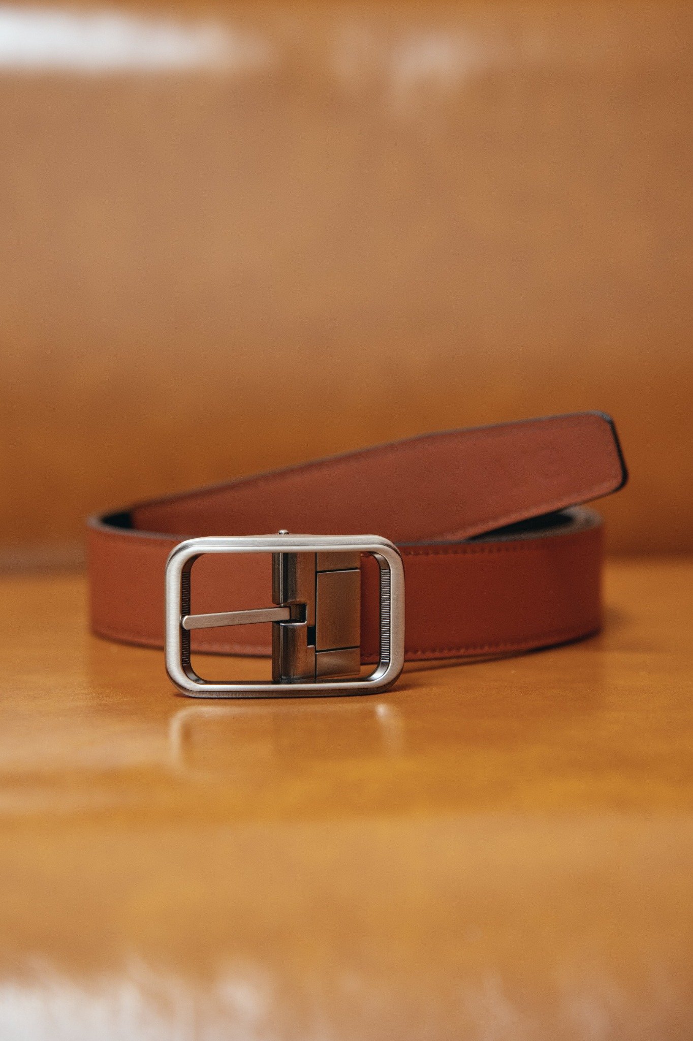 AG LEATHER BELTS - RECTANGLE HEAD METALLIC SILVER