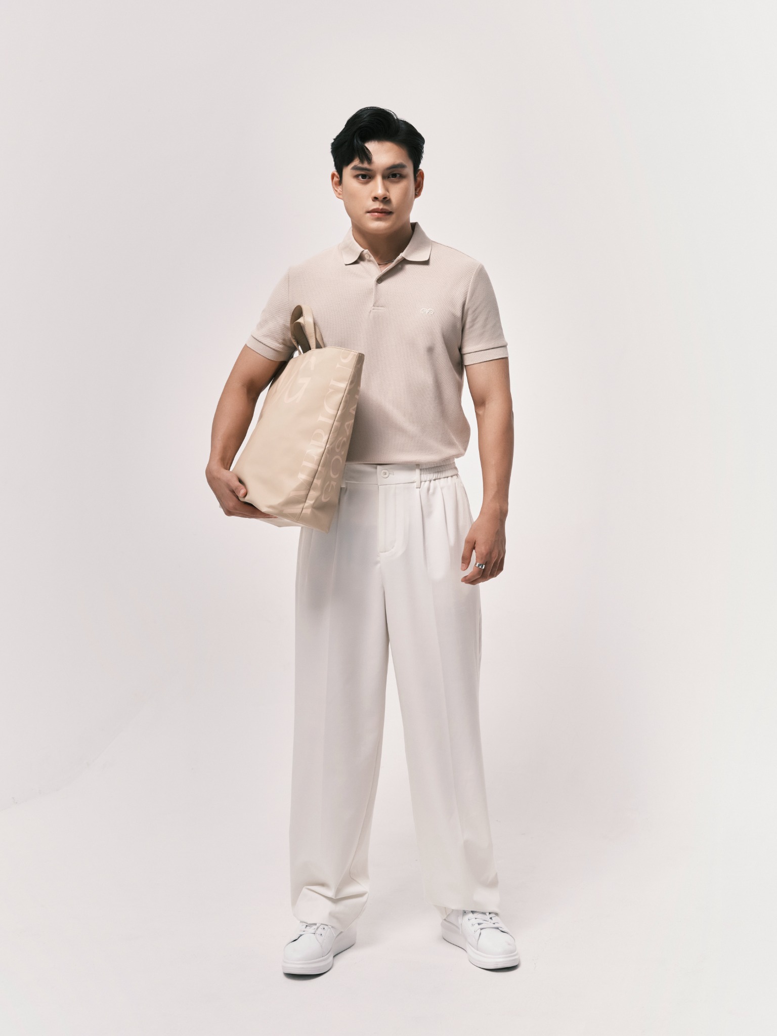 AG02 SIGNATURE SLIMFIT POLO - CLASSIC TAUPE