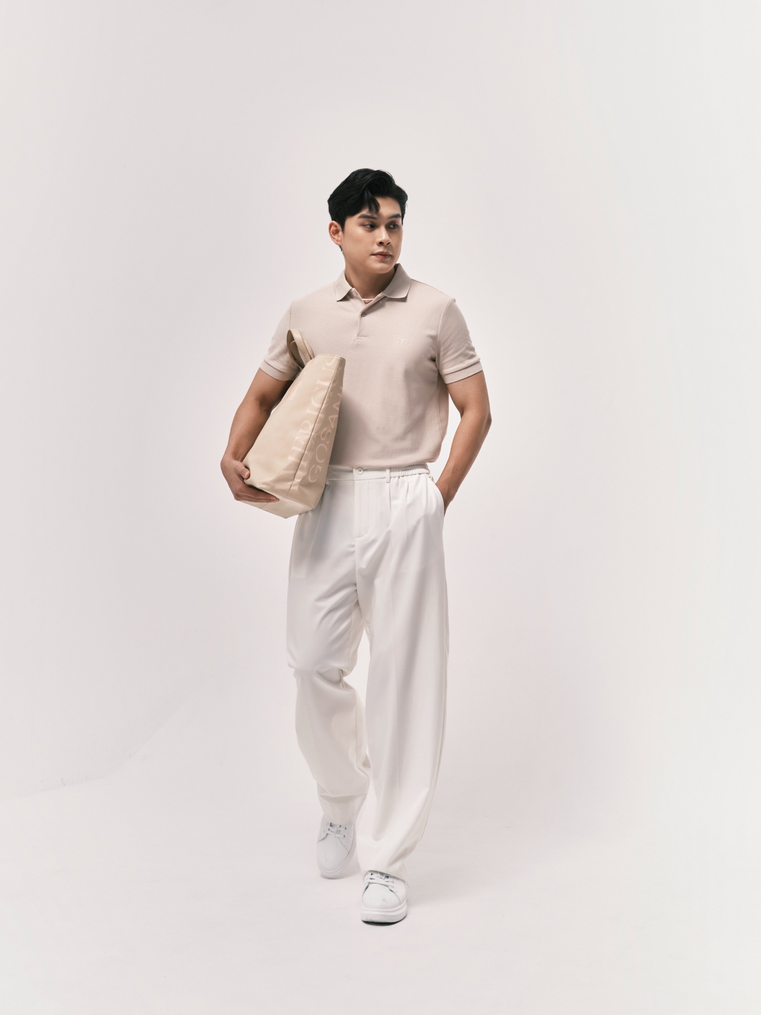 AG02 SIGNATURE SLIMFIT POLO - CLASSIC TAUPE