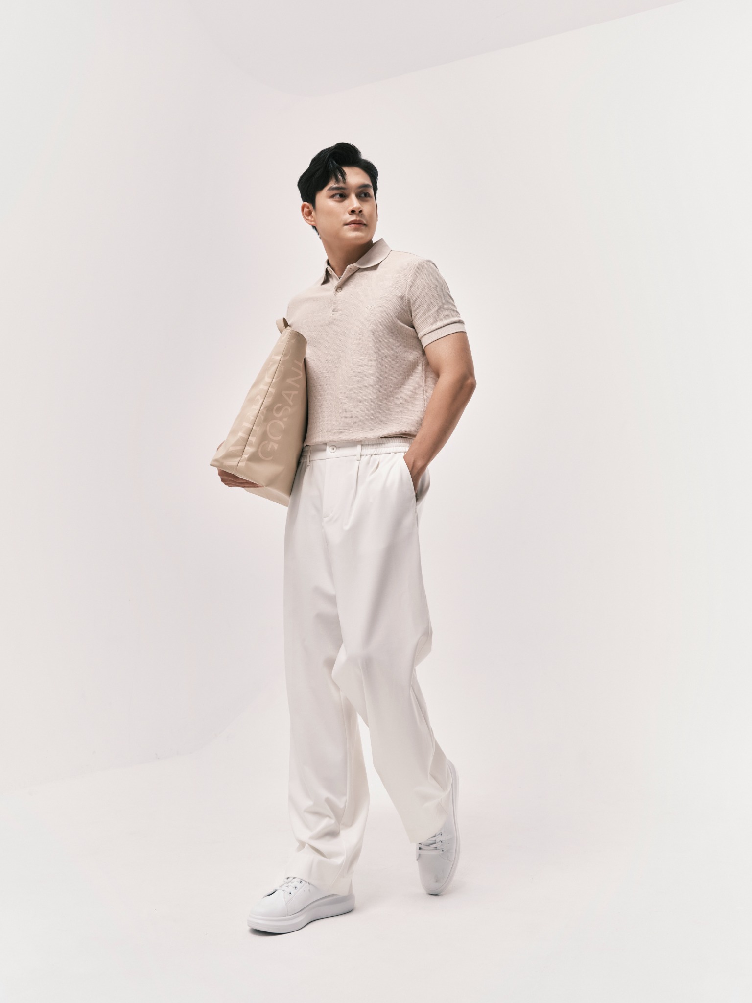 AG02 SIGNATURE SLIMFIT POLO - CLASSIC TAUPE