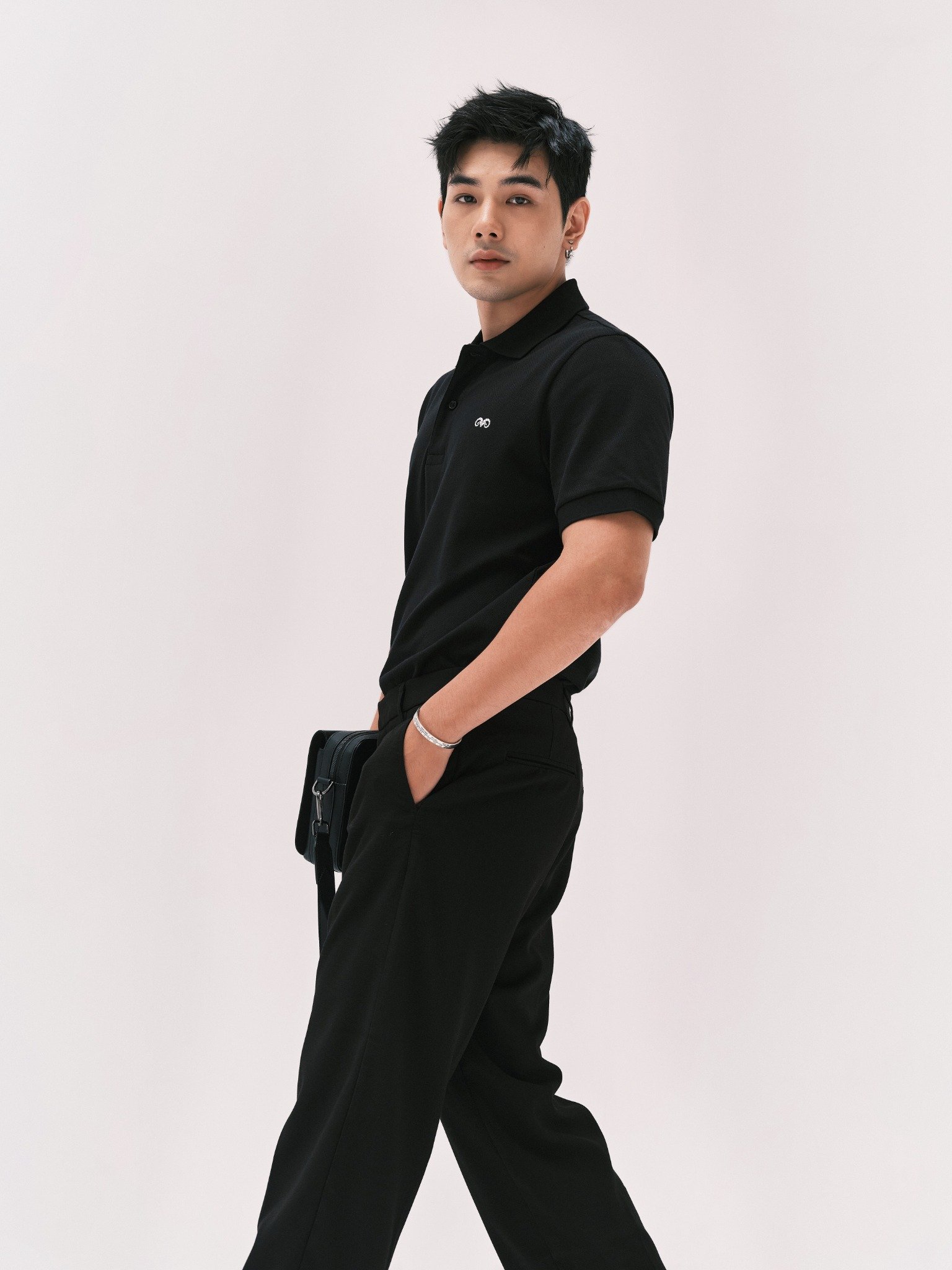 AG001 PREMIUM REGULAR FIT POLO - BLACK