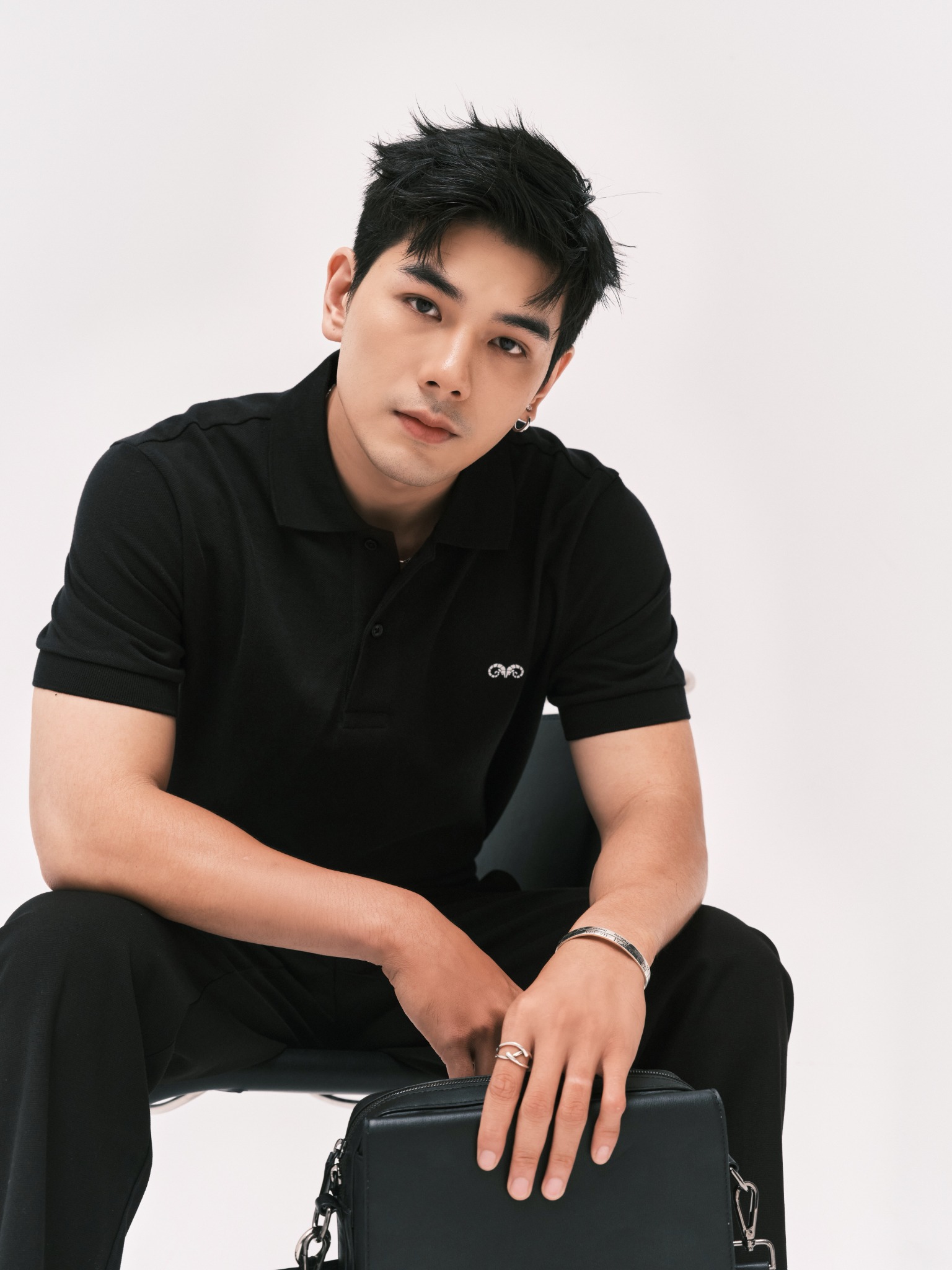 AG001 PREMIUM REGULAR FIT POLO - BLACK