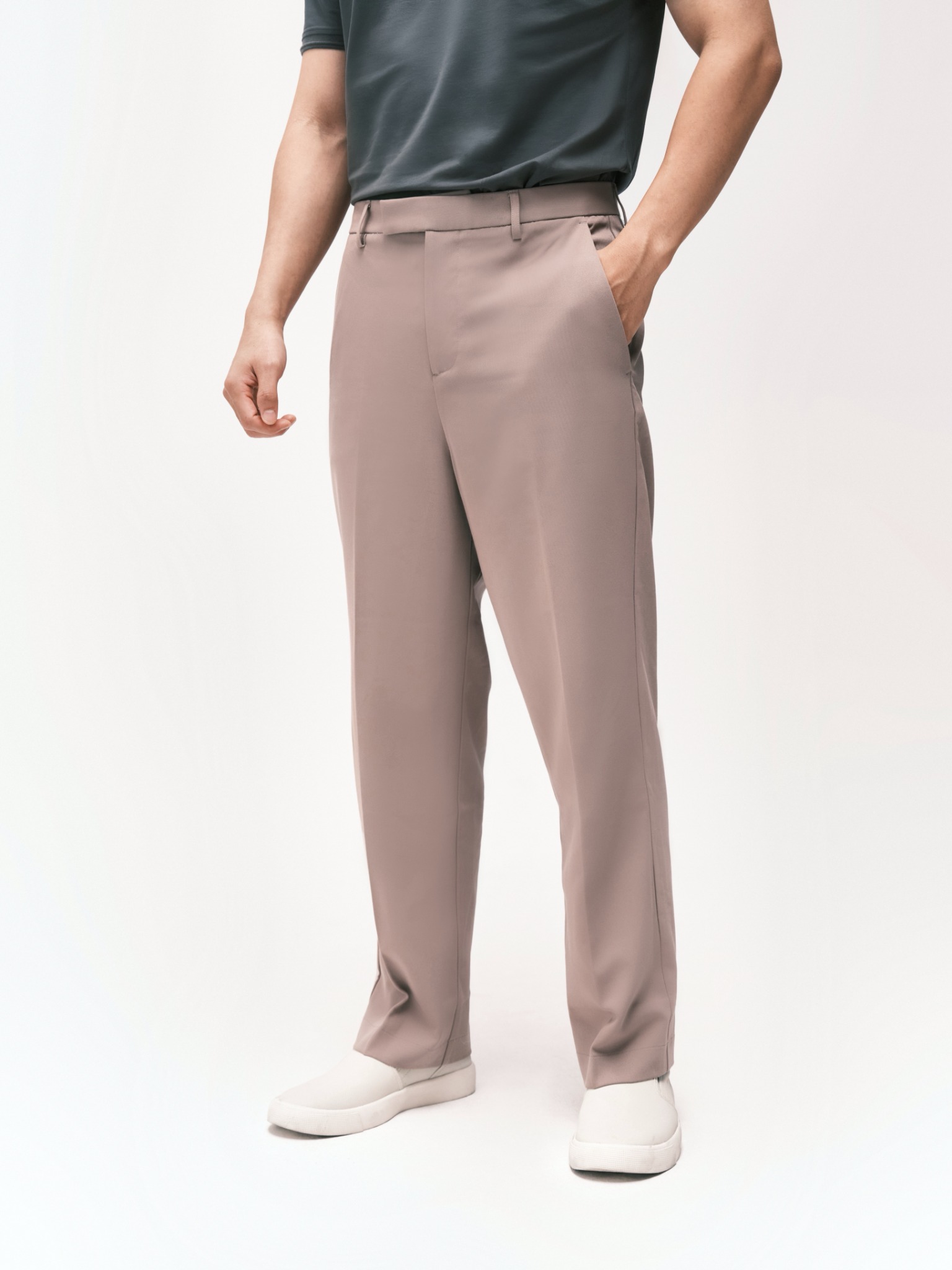 AG008 PREMIUM REGULAR FIT NEW TROUSERS - BROWN