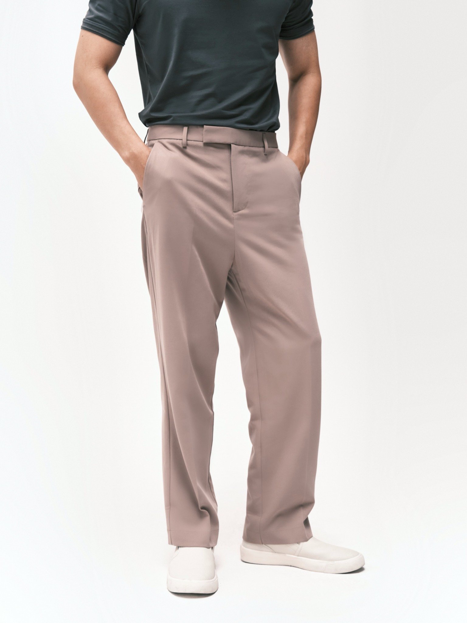 AG008 PREMIUM REGULAR FIT NEW TROUSERS - BROWN