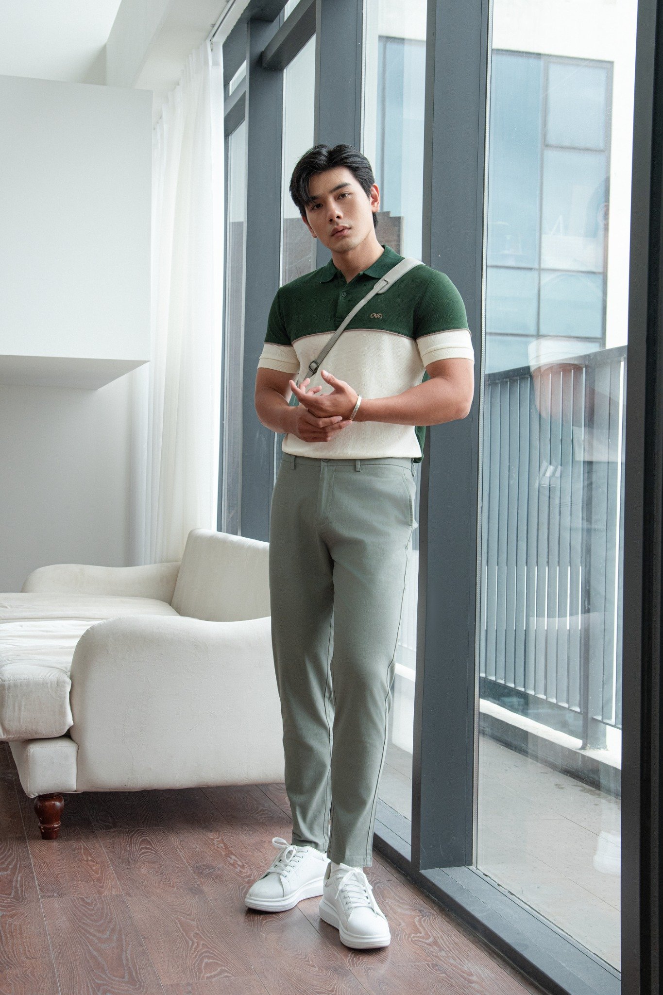 AG85 PREMIUM SLIMFIT MIXED COLOR POLO - GREEN