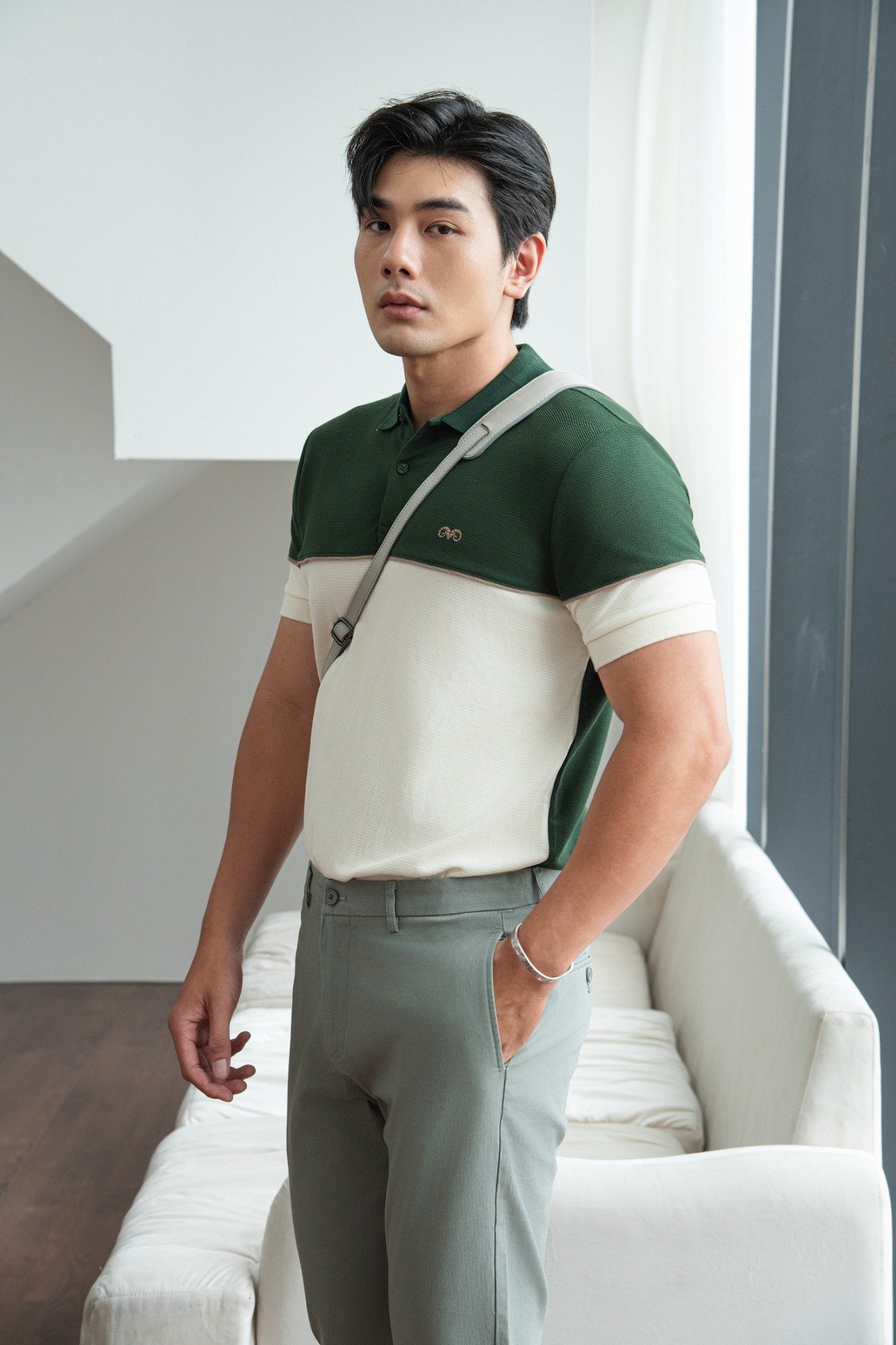 AG85 PREMIUM SLIMFIT MIXED COLOR POLO - GREEN