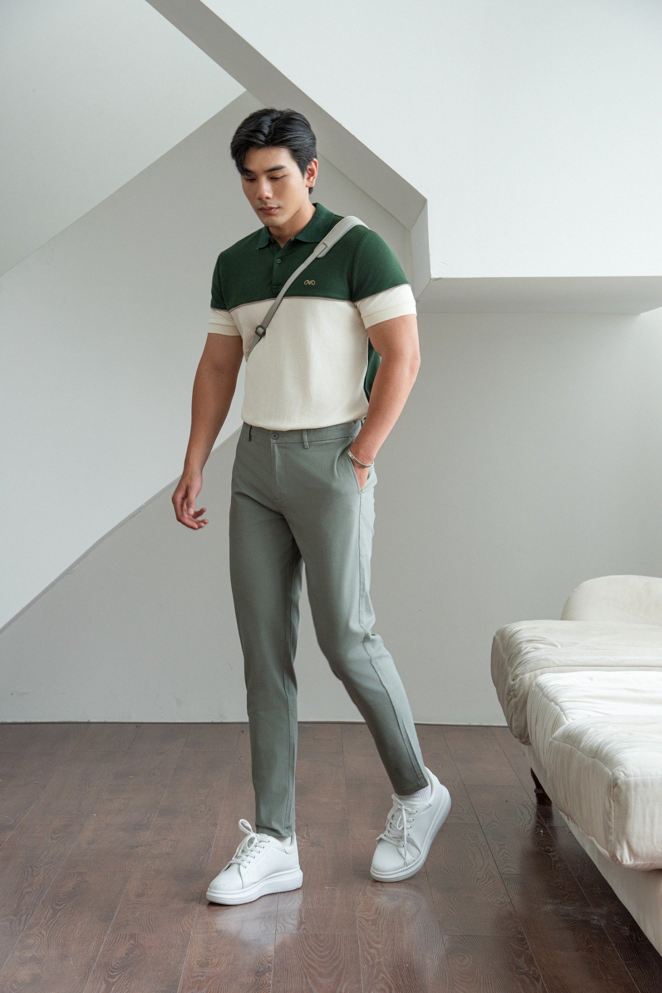 AG85 PREMIUM SLIMFIT MIXED COLOR POLO - GREEN