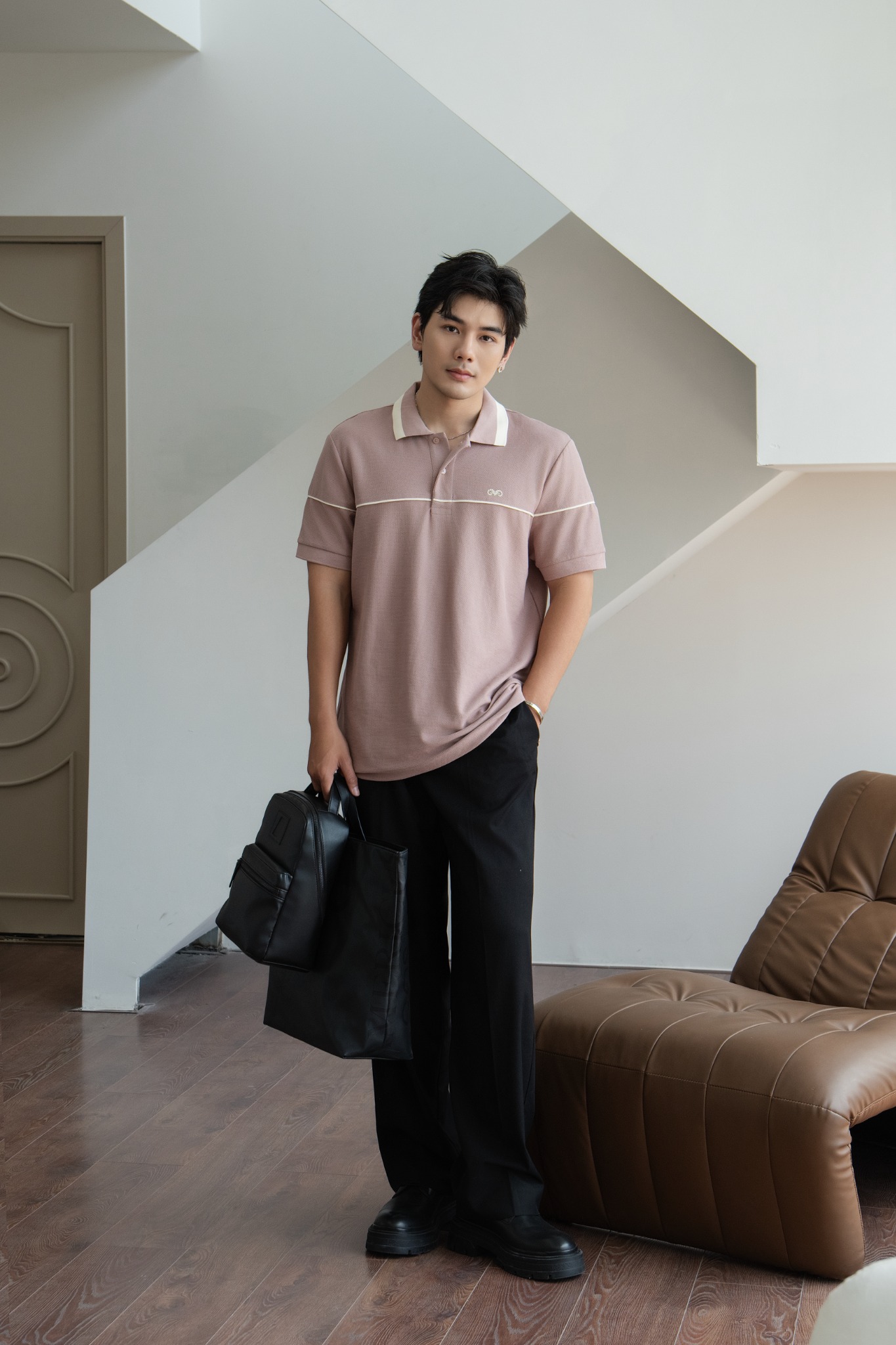 AG002 PREMIUM REGULAR FIT MIXED COLOR POLO - PINK