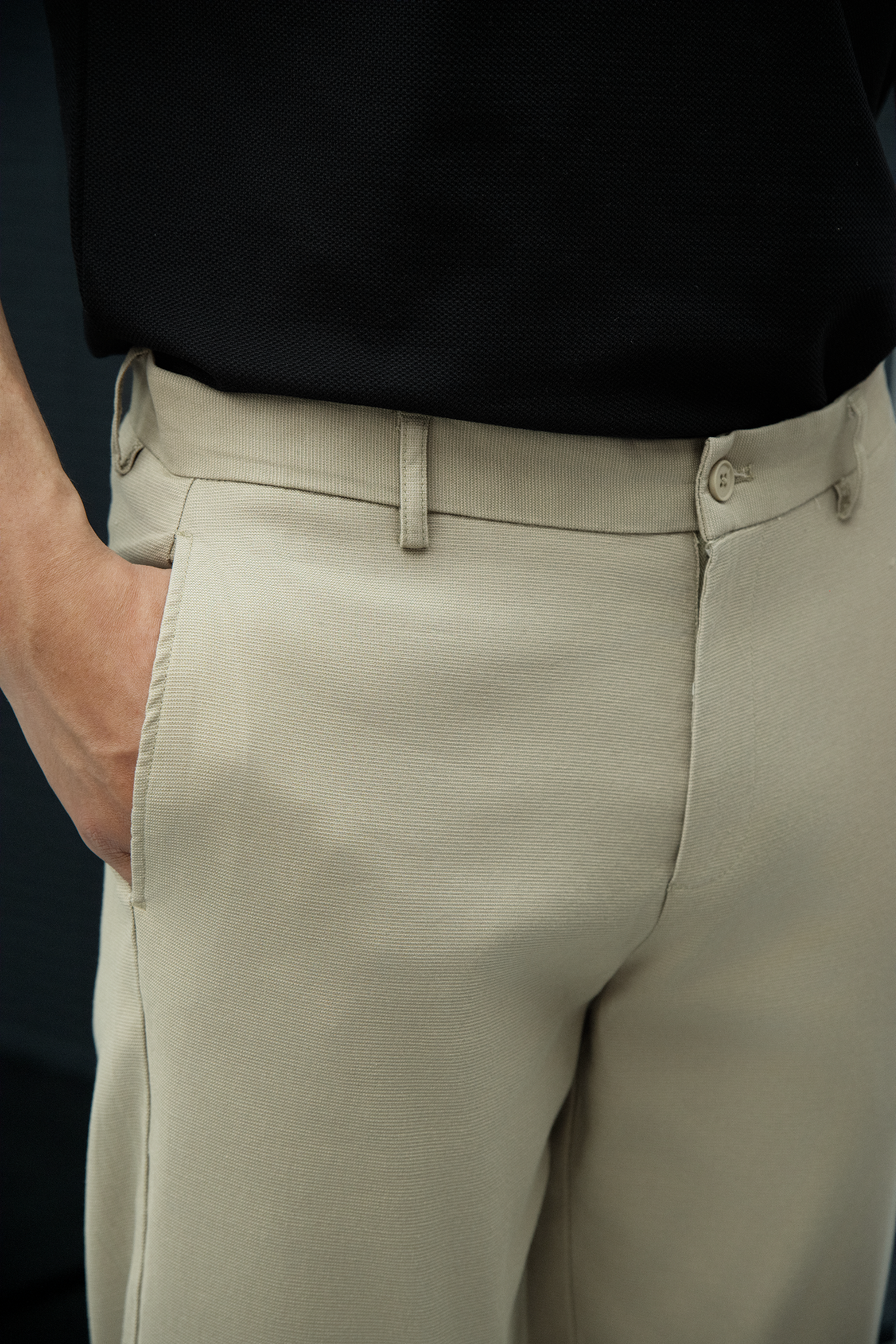 AG511 PREMIUM SLIMFIT KHAKI TROUSERS - BEIGE