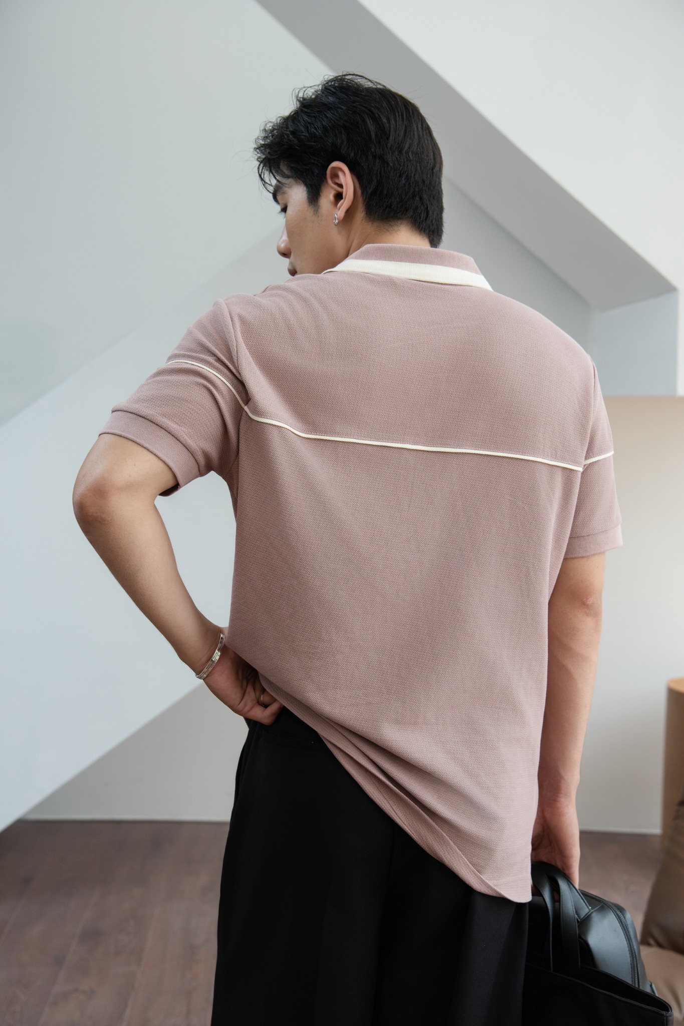 AG002 PREMIUM REGULAR FIT MIXED COLOR POLO - PINK