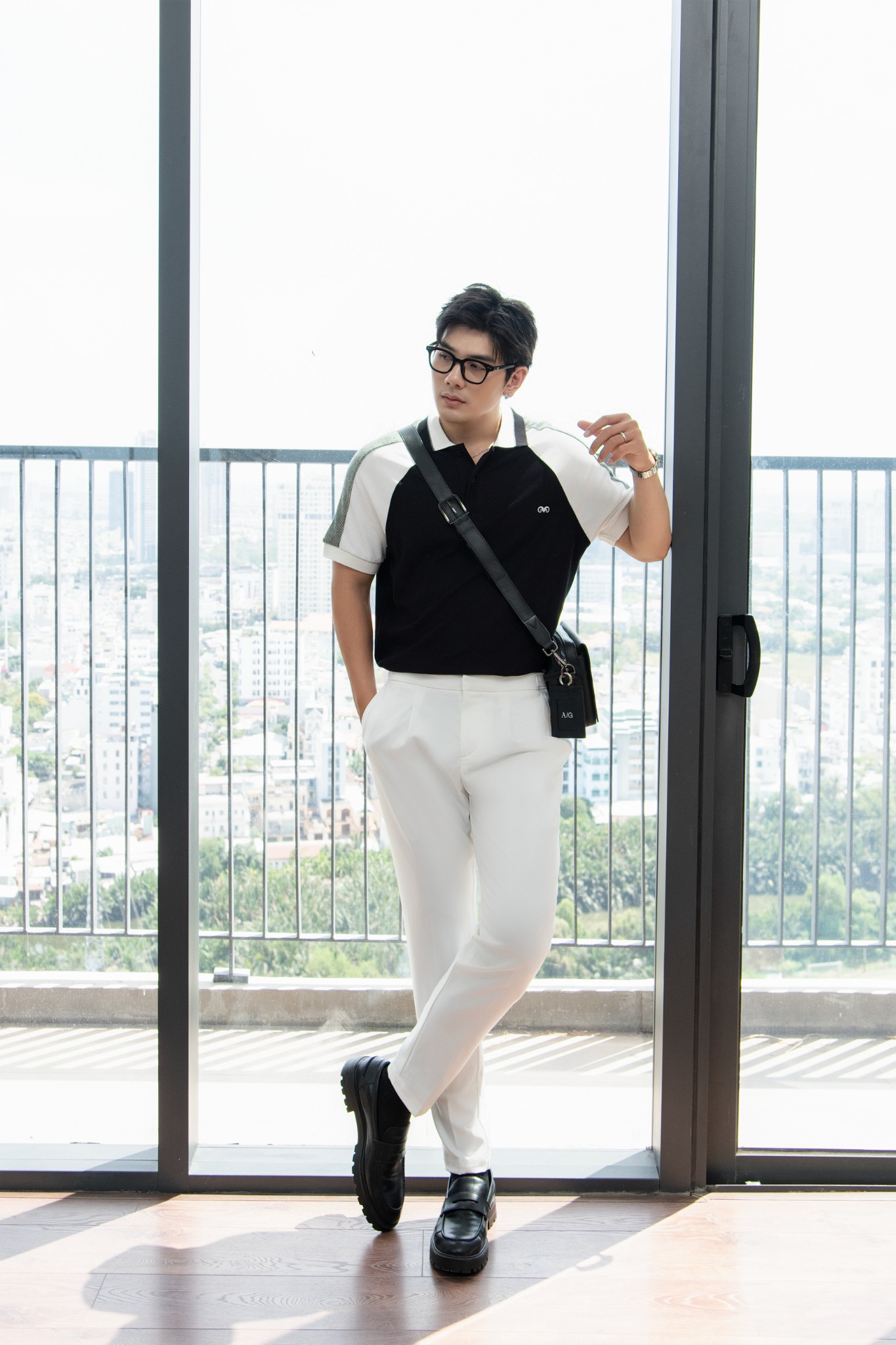 AG003 PREMIUM REGULAR FIT POLO - BLACK