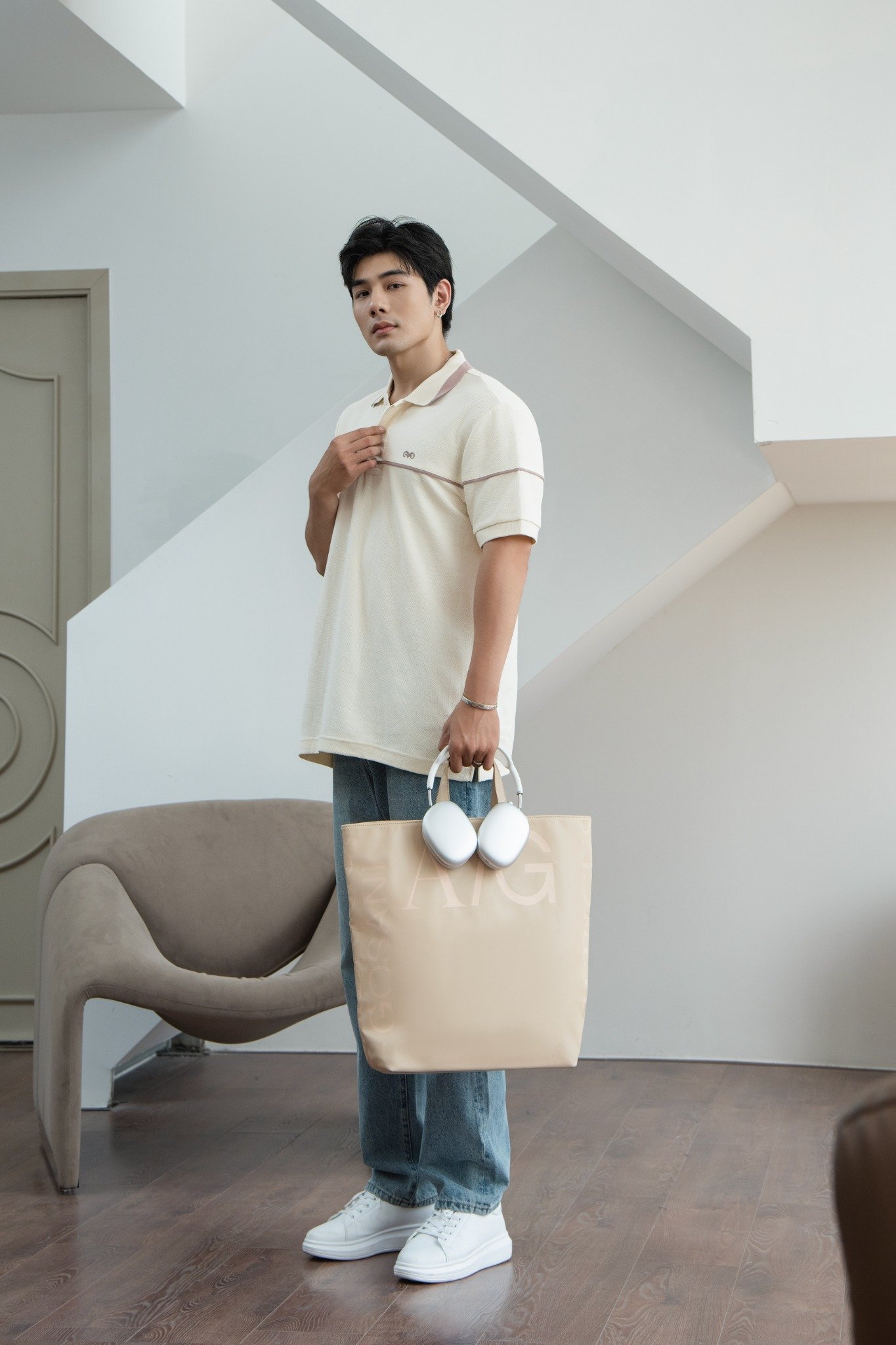AG002 PREMIUM REGULAR FIT MIXED COLOR POLO - OFF WHITE