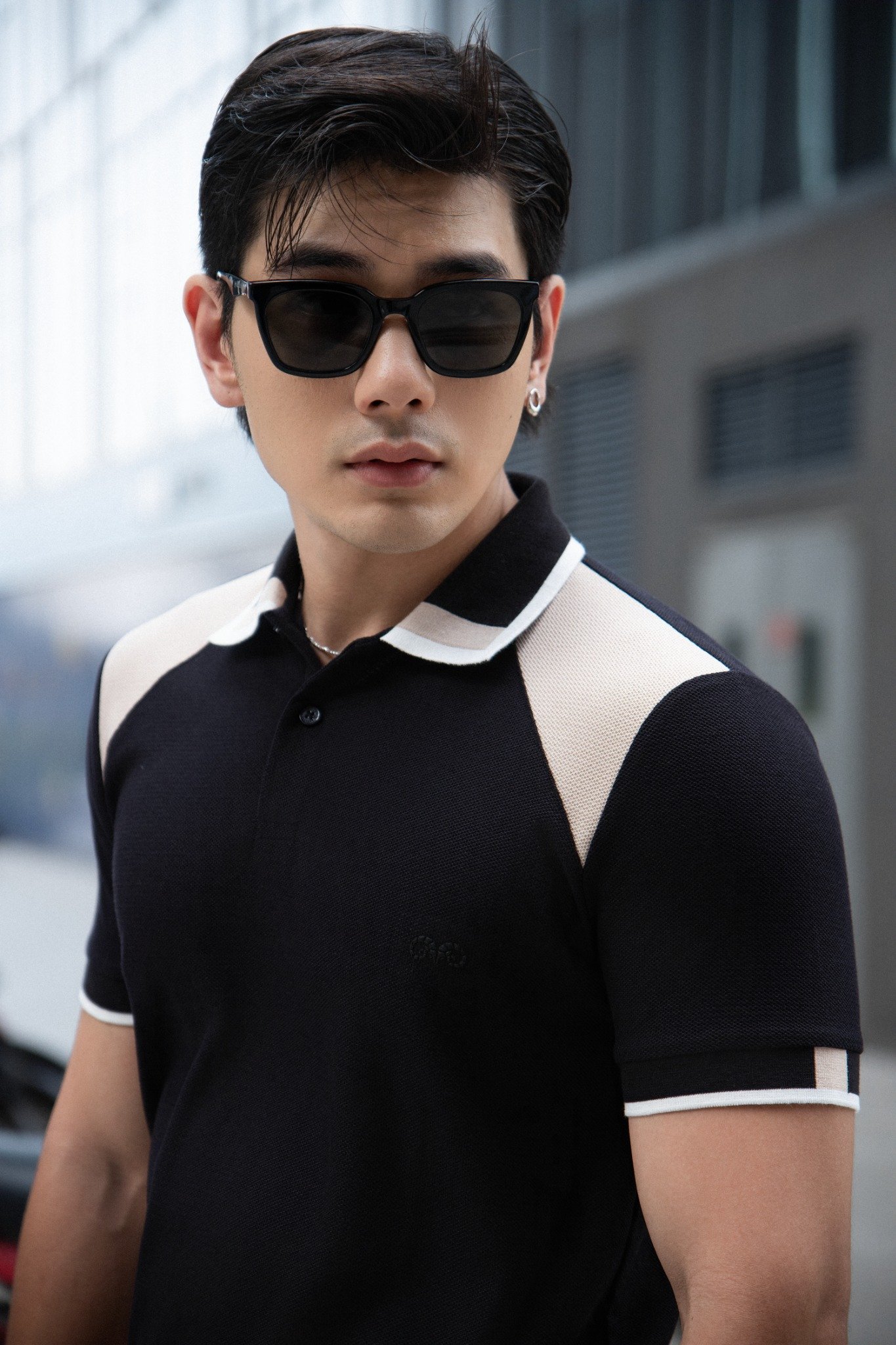 AG67 PREMIUM SLIMFIT POLO - BLACK