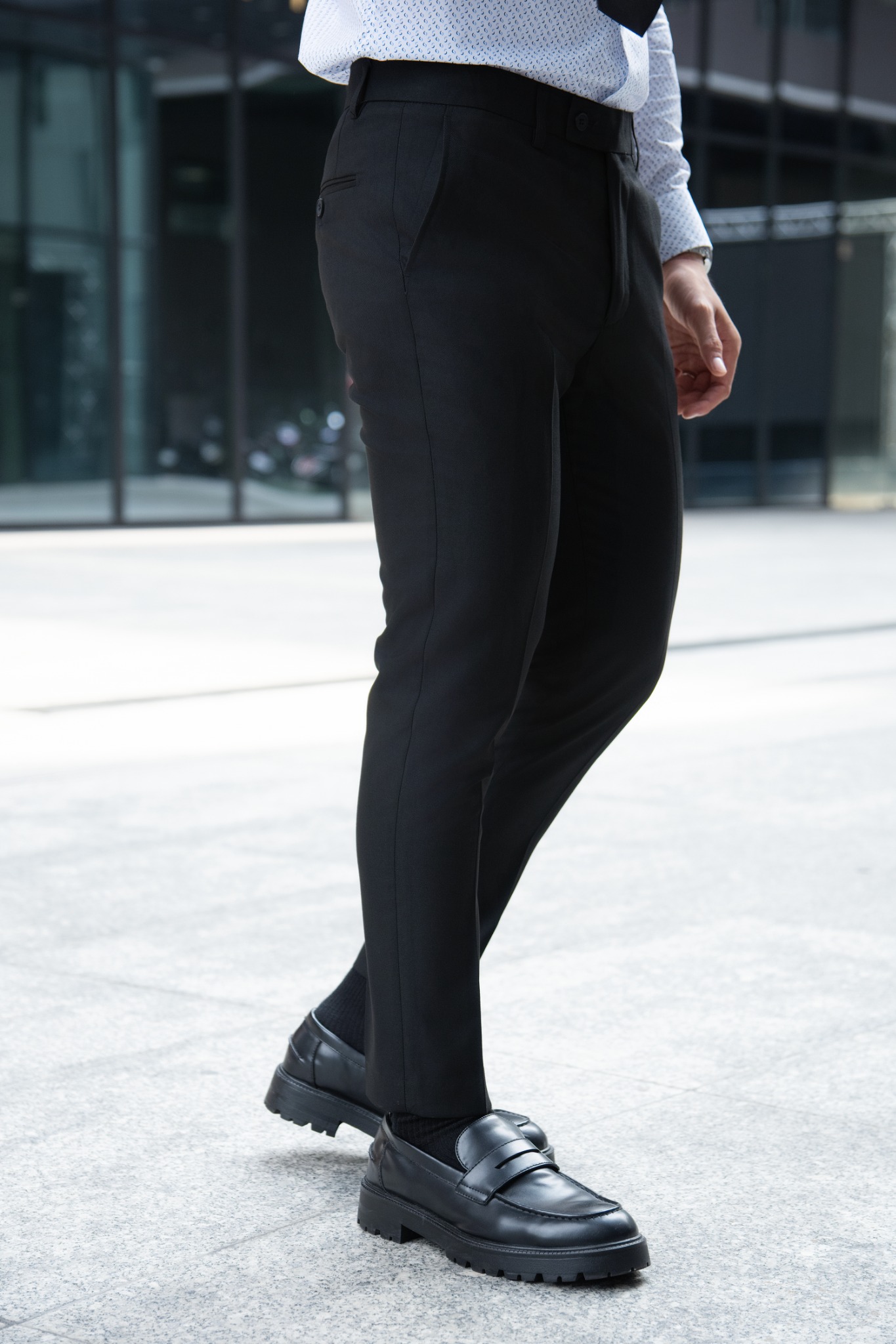 AG51 PREMIUM SLIMFIT TROUSERS - BLACK