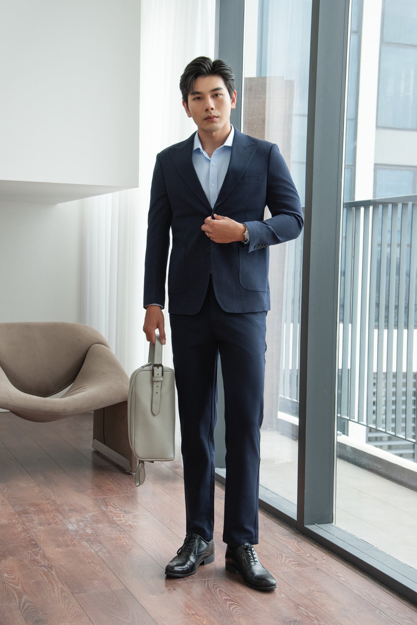 AG61 PREMIUM SLIMFIT VEST - DARK BLUE