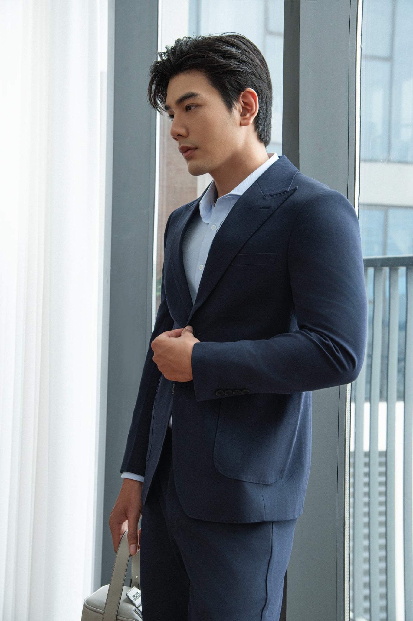 AG61 PREMIUM SLIMFIT VEST - DARK BLUE