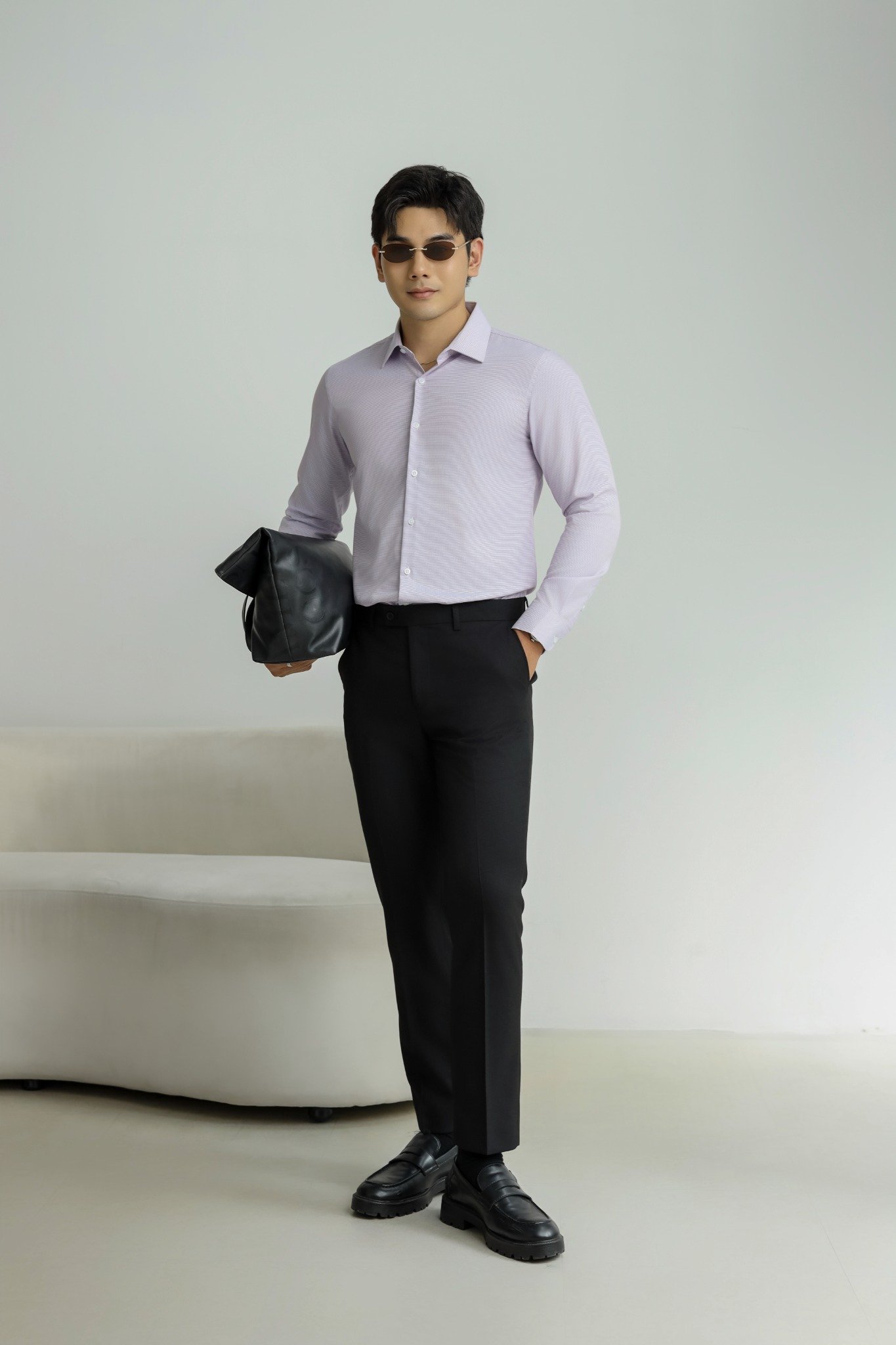 AG306 PREMIUM SLIMFIT TROUSERS - BLACK