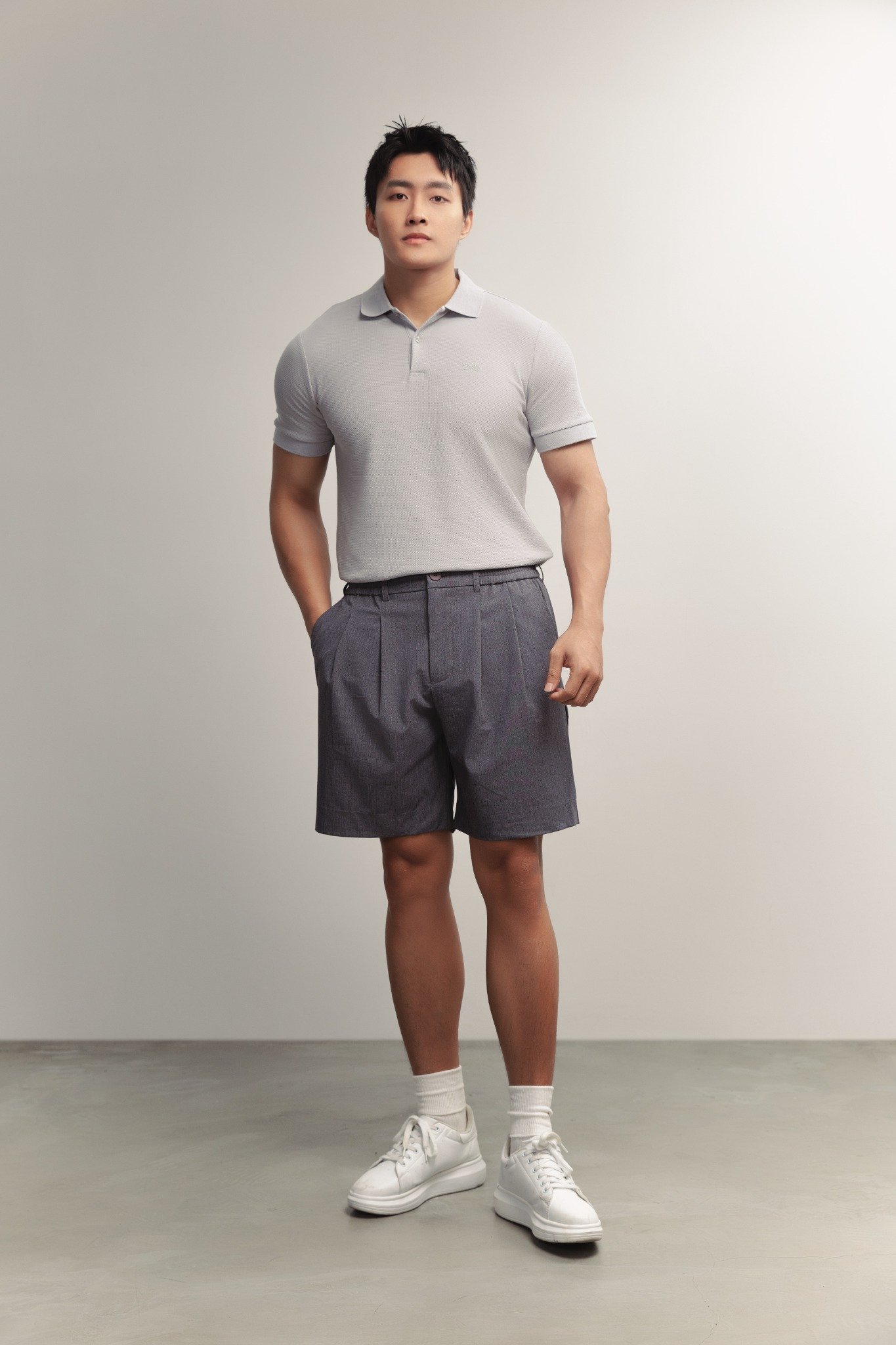 AG02 SIGNATURE SLIMFIT POLO - LIGHT GREY