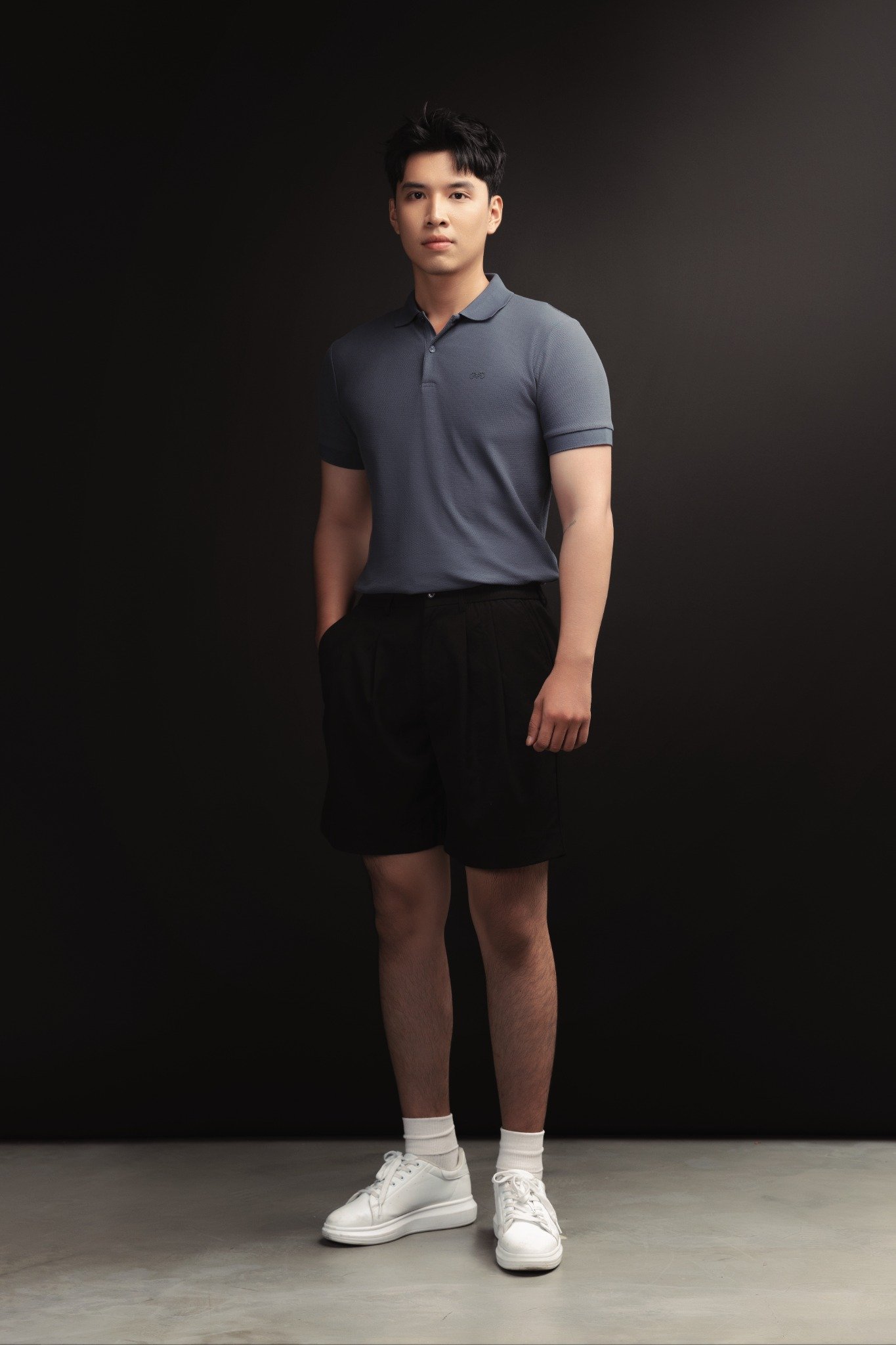 AG02 SIGNATURE SLIMFIT POLO - PRUSSION BLUE
