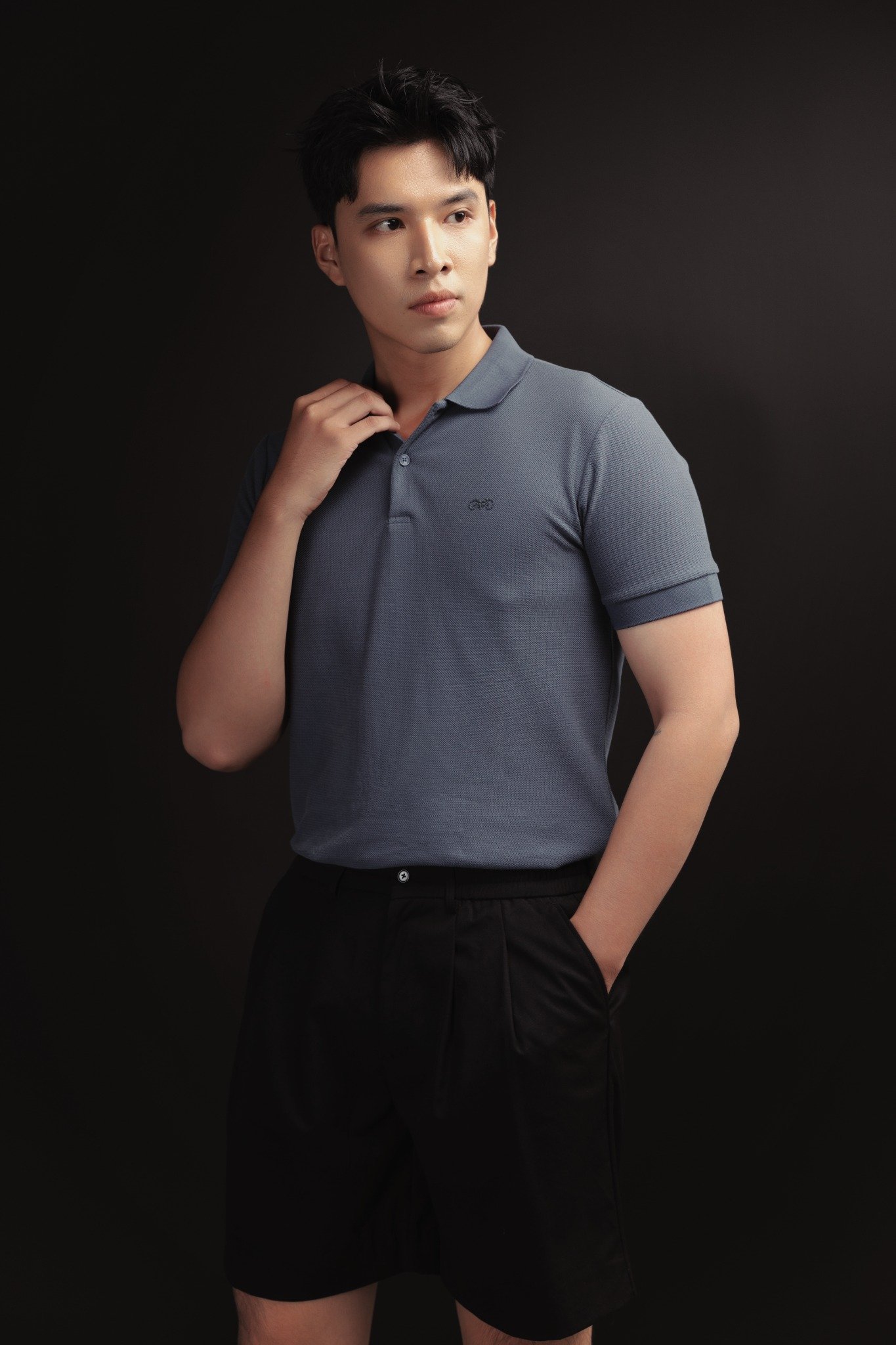 AG02 SIGNATURE SLIMFIT POLO - PRUSSION BLUE